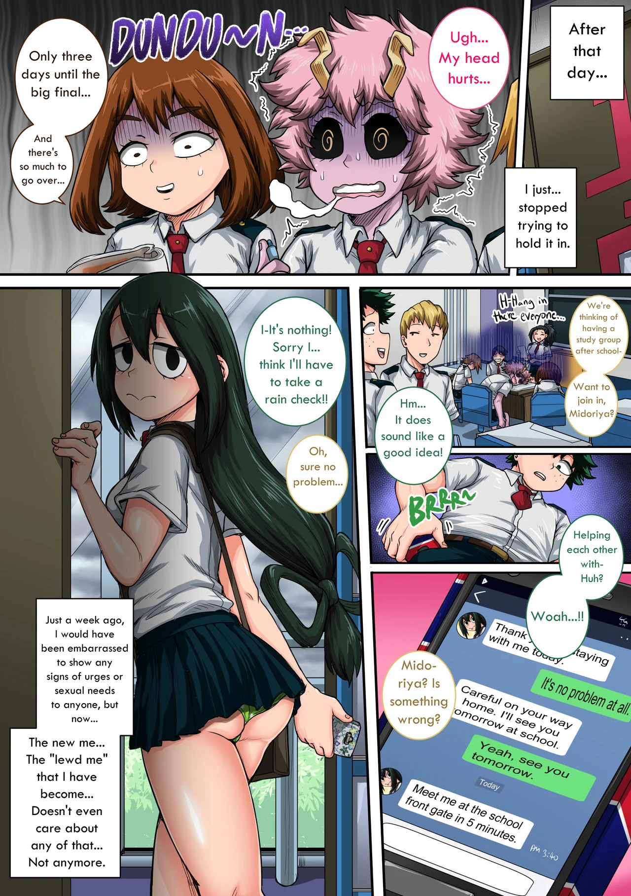 My Harem Academia (Boku No Hero Academia) [Juna Juna Juice] 6 . My Harem Academia - The Frog Girl With Animal Instincts - Chapter 6 (Boku No Hero Academia) [Juna Juna Juice] – page 43