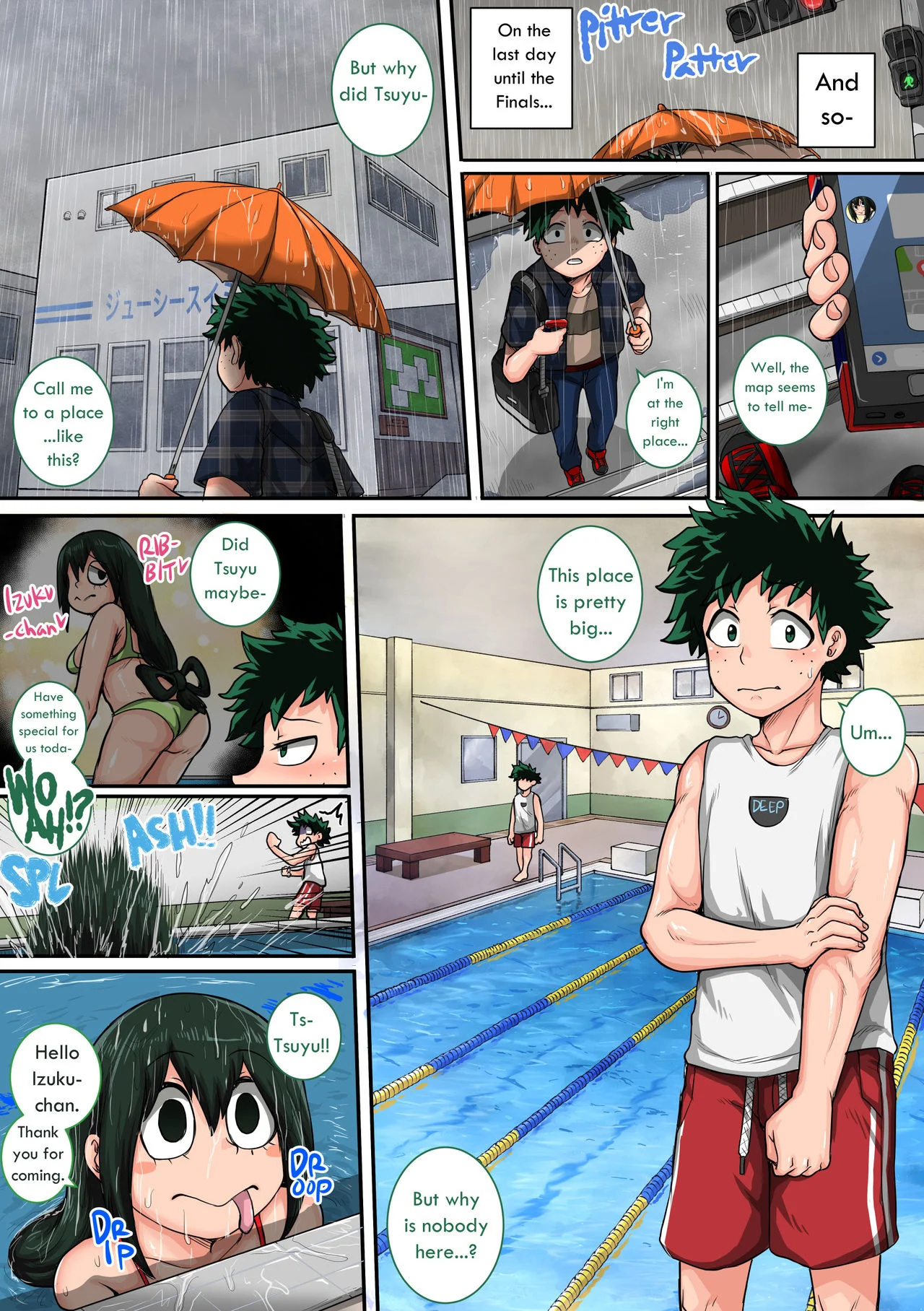 My Harem Academia (Boku No Hero Academia) [Juna Juna Juice] 6 . My Harem Academia - The Frog Girl With Animal Instincts - Chapter 6 (Boku No Hero Academia) [Juna Juna Juice] – page 53