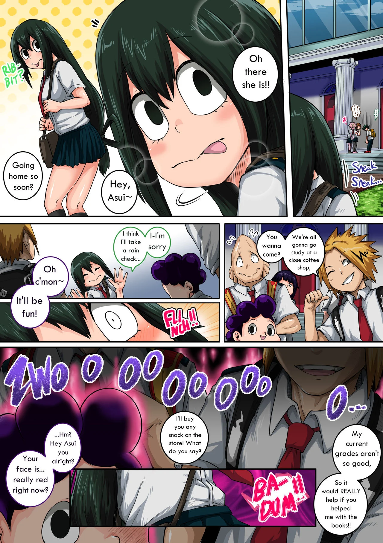 My Harem Academia (Boku No Hero Academia) [Juna Juna Juice] 6 . My Harem Academia - The Frog Girl With Animal Instincts - Chapter 6 (Boku No Hero Academia) [Juna Juna Juice] – page 6