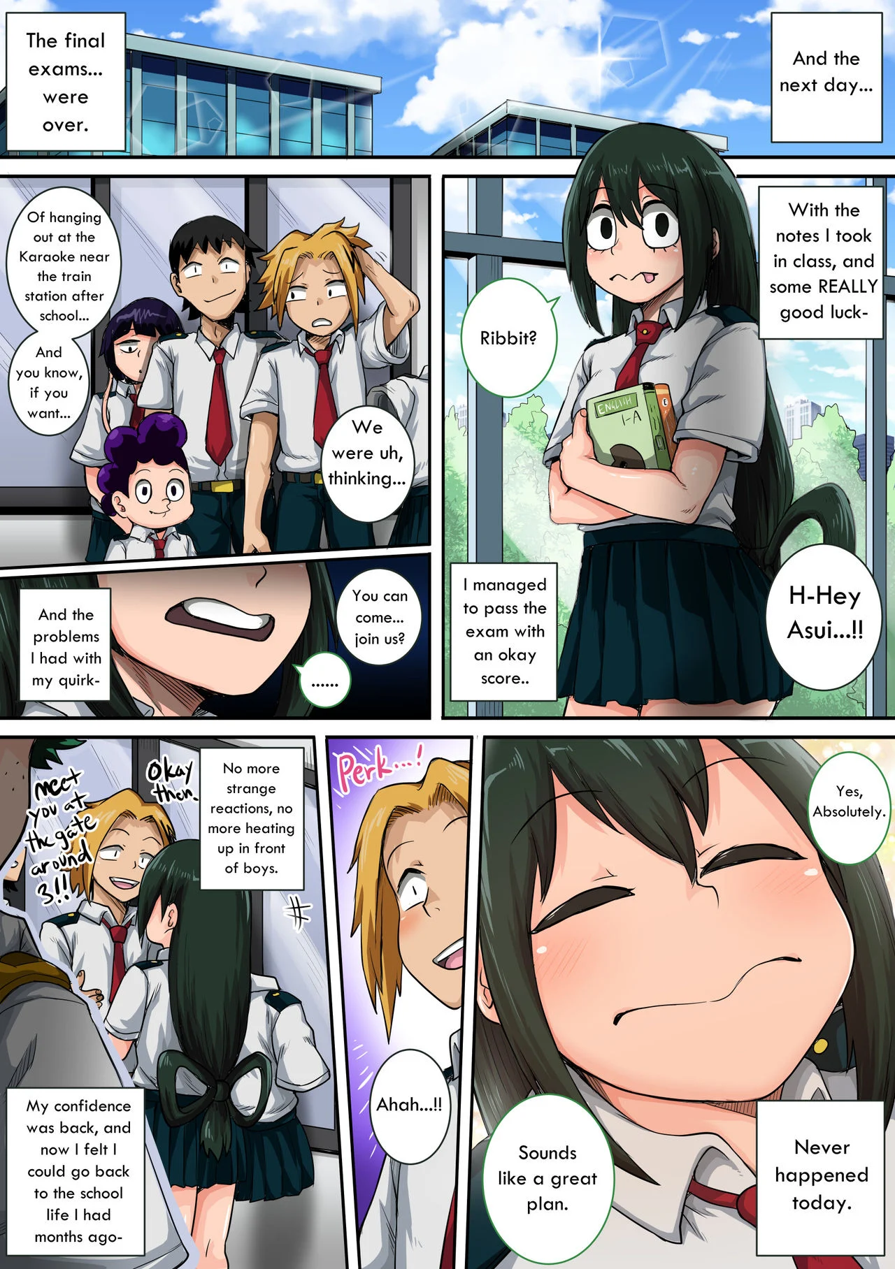 My Harem Academia (Boku No Hero Academia) [Juna Juna Juice] 6 . My Harem Academia - The Frog Girl With Animal Instincts - Chapter 6 (Boku No Hero Academia) [Juna Juna Juice] – page 65