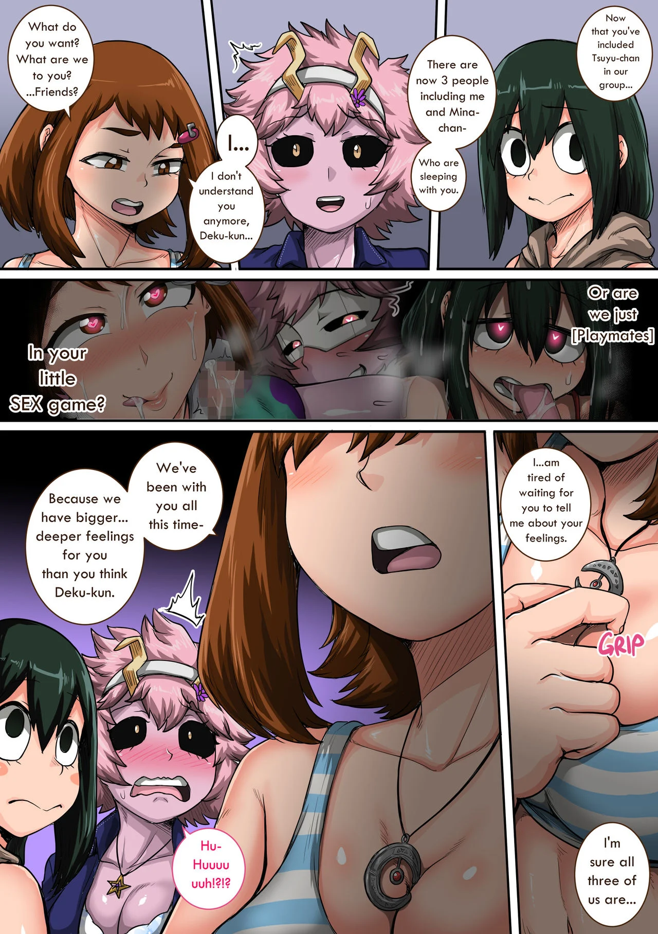 My Harem Academia (Boku No Hero Academia) [Juna Juna Juice] 6 . My Harem Academia - The Frog Girl With Animal Instincts - Chapter 6 (Boku No Hero Academia) [Juna Juna Juice] – page 73