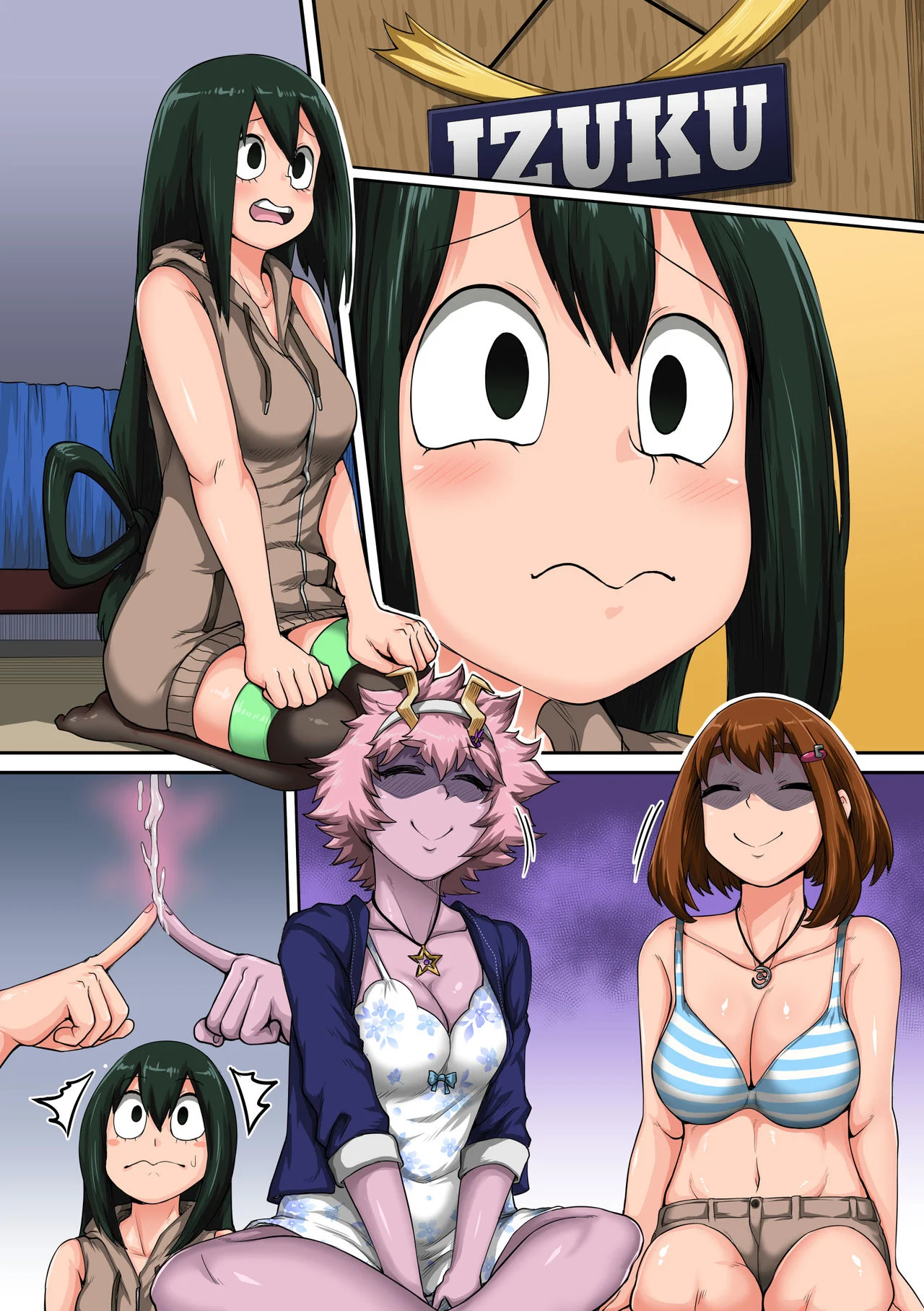 My Harem Academia (Boku No Hero Academia) [Juna Juna Juice] 6 . My Harem Academia - The Frog Girl With Animal Instincts - Chapter 6 (Boku No Hero Academia) [Juna Juna Juice] – page 85