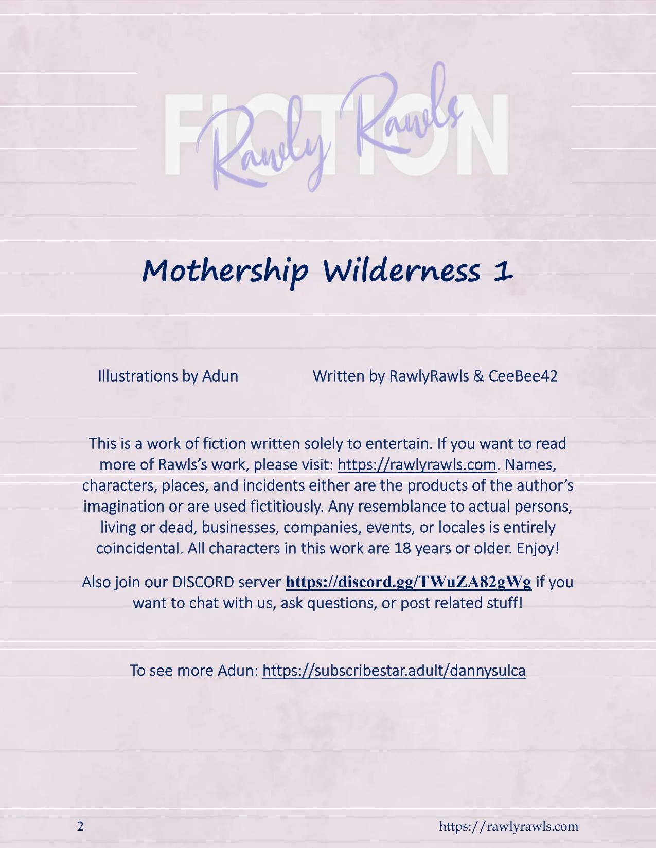 Mothership Wilderness [Adun , RawlyRawls] 1 . Mothership Wilderness - Chapter 1 [Adun , RawlyRawls] – page 2