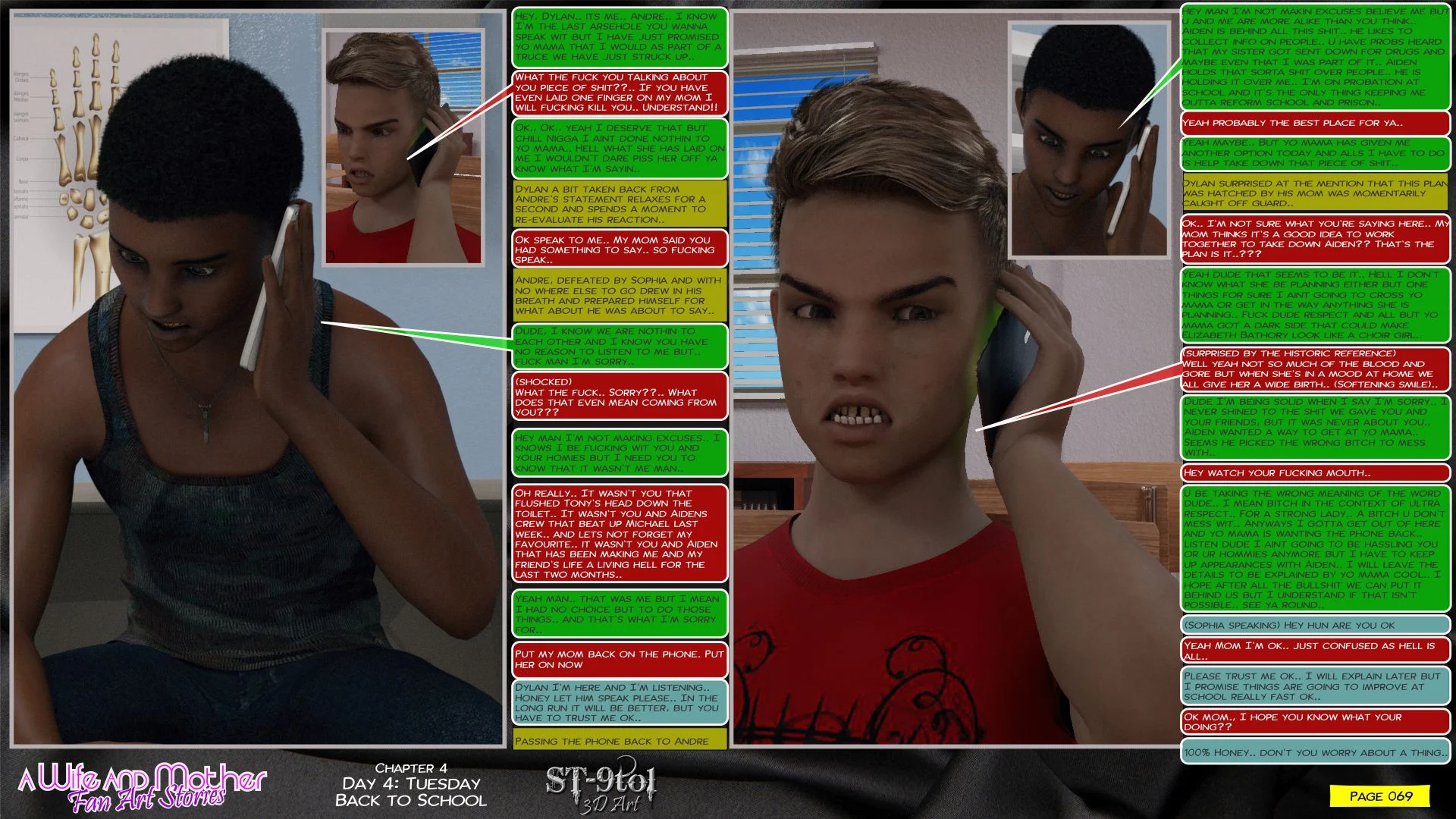 Fan Art Stories [ST-9Pol | ST9to1] 4 . Tuesday - Back To School - [ST-9Pol] – page 69