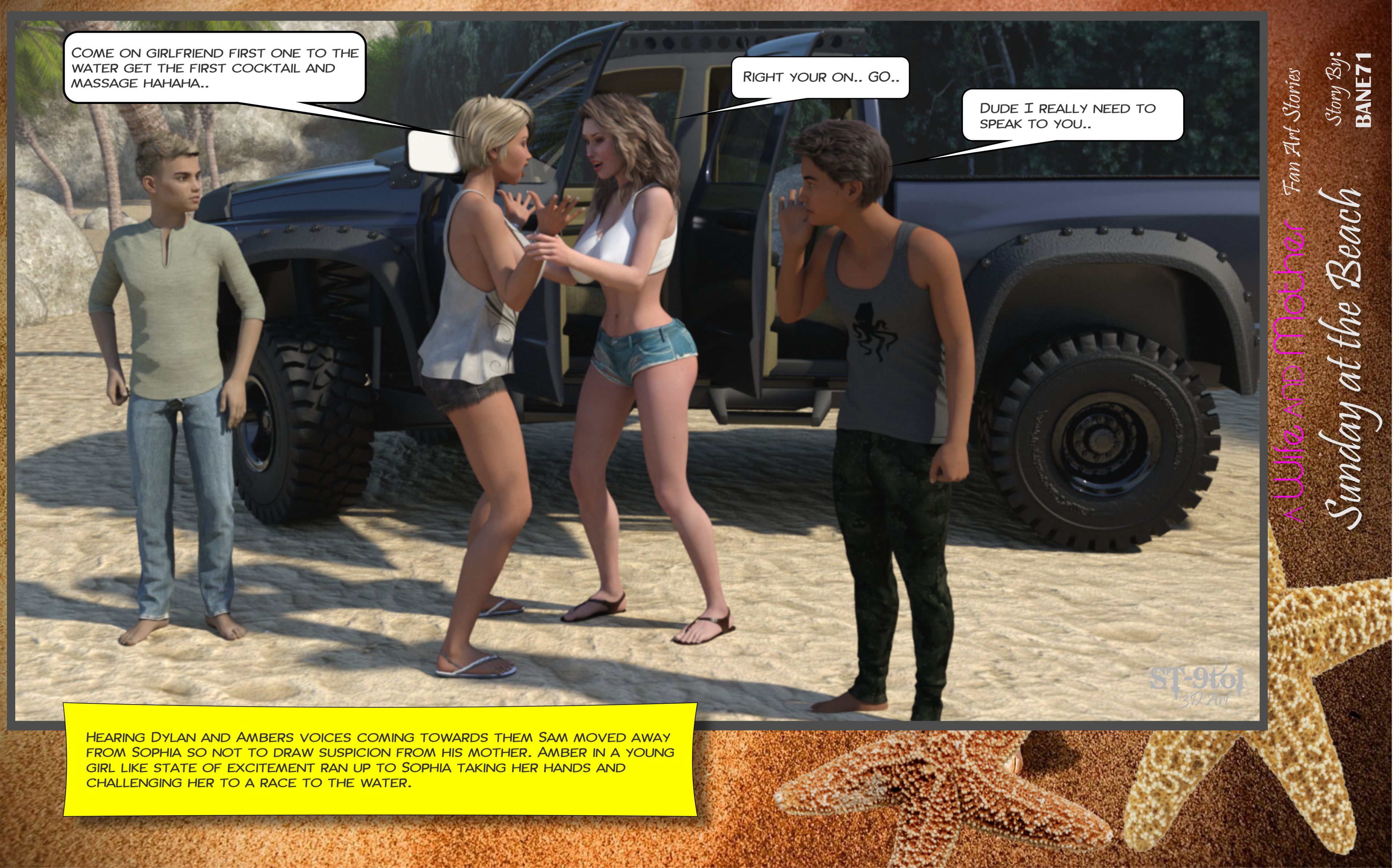 Fan Art Stories [ST-9Pol | ST9to1] 2 . Sunday On The Beach - [ST-9Pol] – page 33