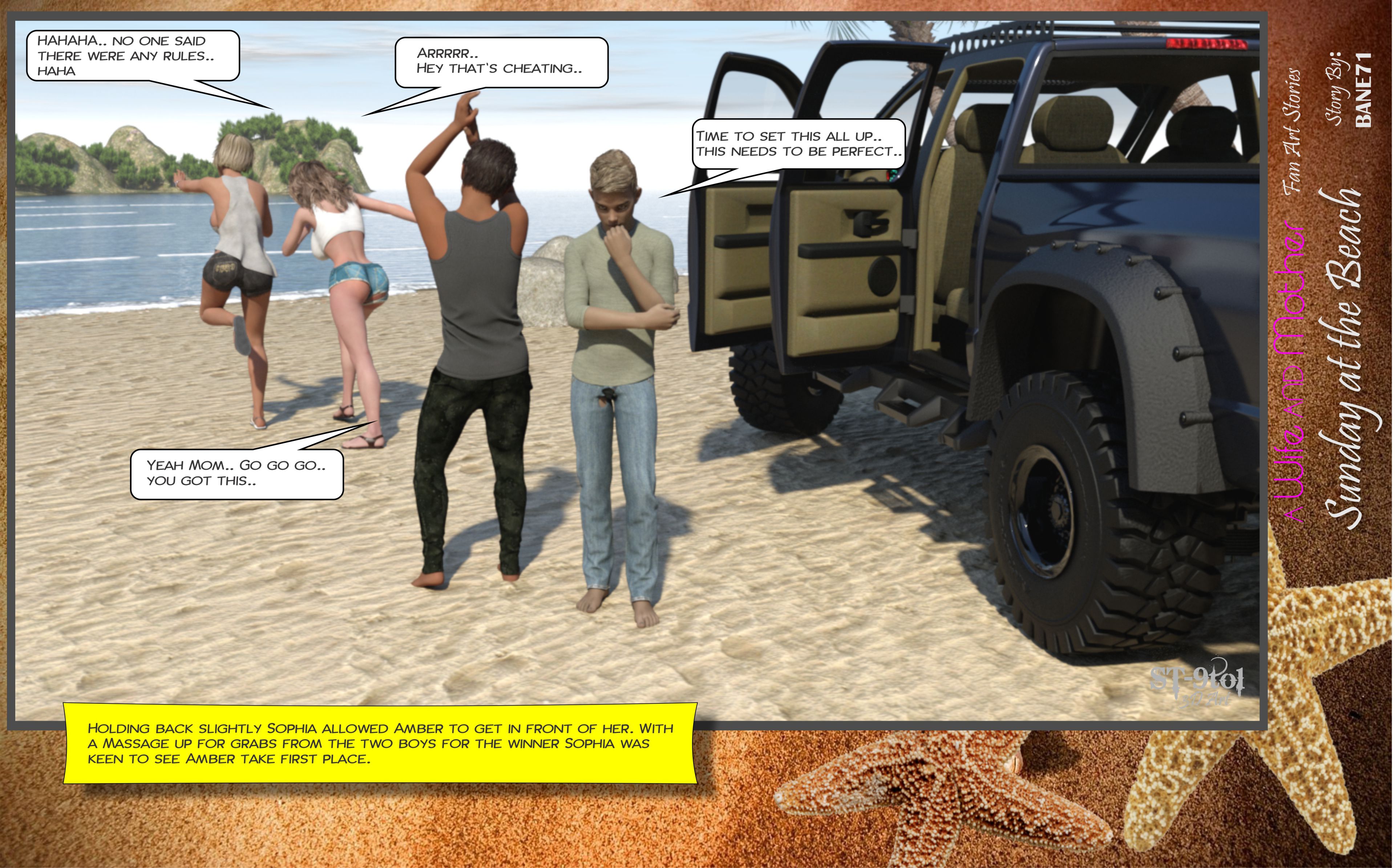 Fan Art Stories [ST-9Pol | ST9to1] 2 . Sunday On The Beach - [ST-9Pol] – page 35