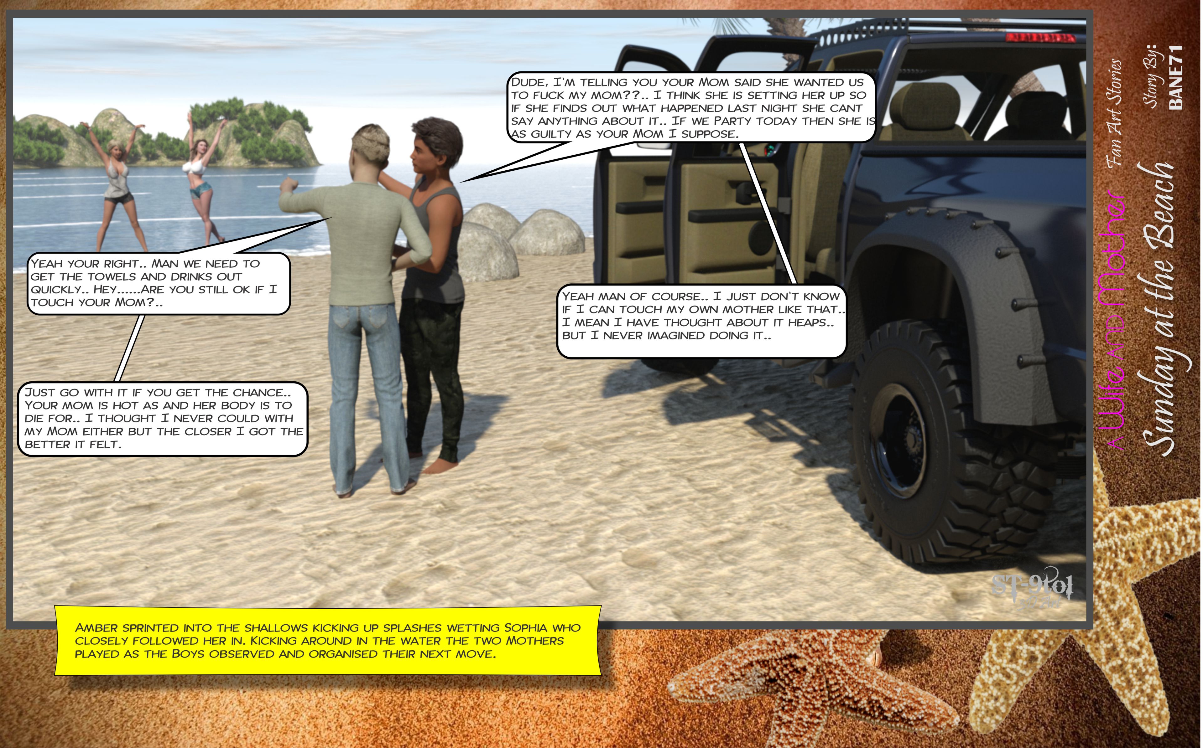 Fan Art Stories [ST-9Pol | ST9to1] 2 . Sunday On The Beach - [ST-9Pol] – page 36