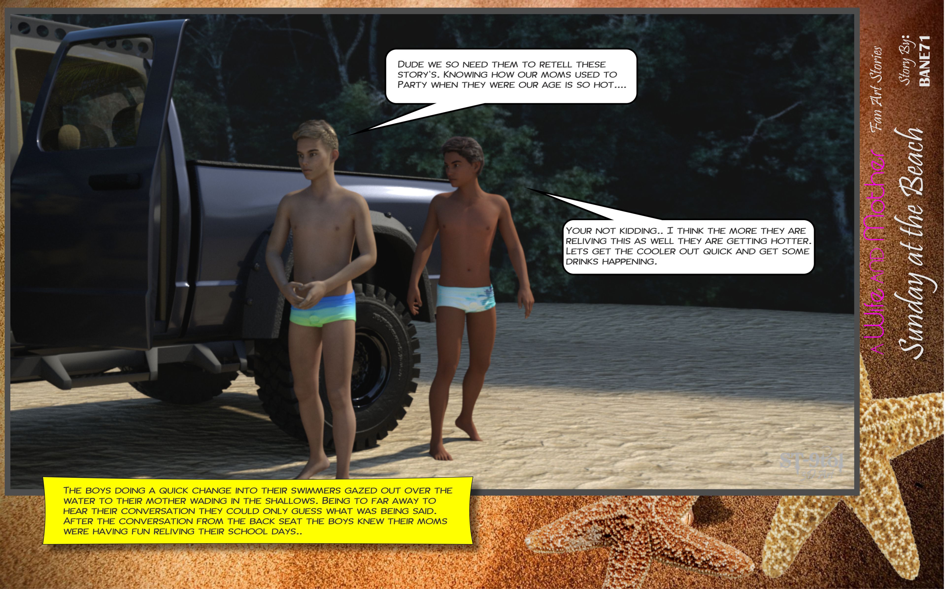 Fan Art Stories [ST-9Pol | ST9to1] 2 . Sunday On The Beach - [ST-9Pol] – page 38