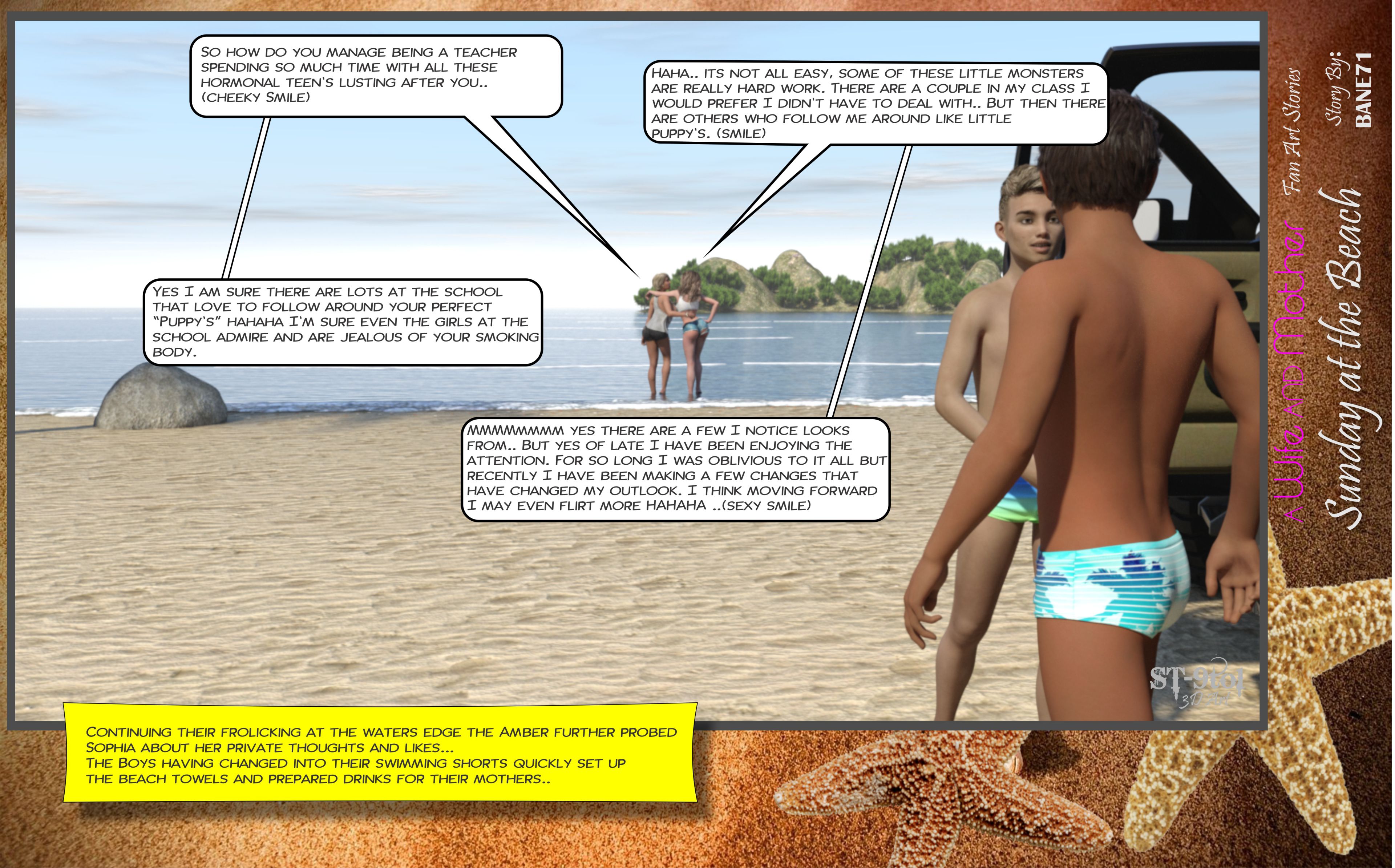 Fan Art Stories [ST-9Pol | ST9to1] 2 . Sunday On The Beach - [ST-9Pol] – page 39