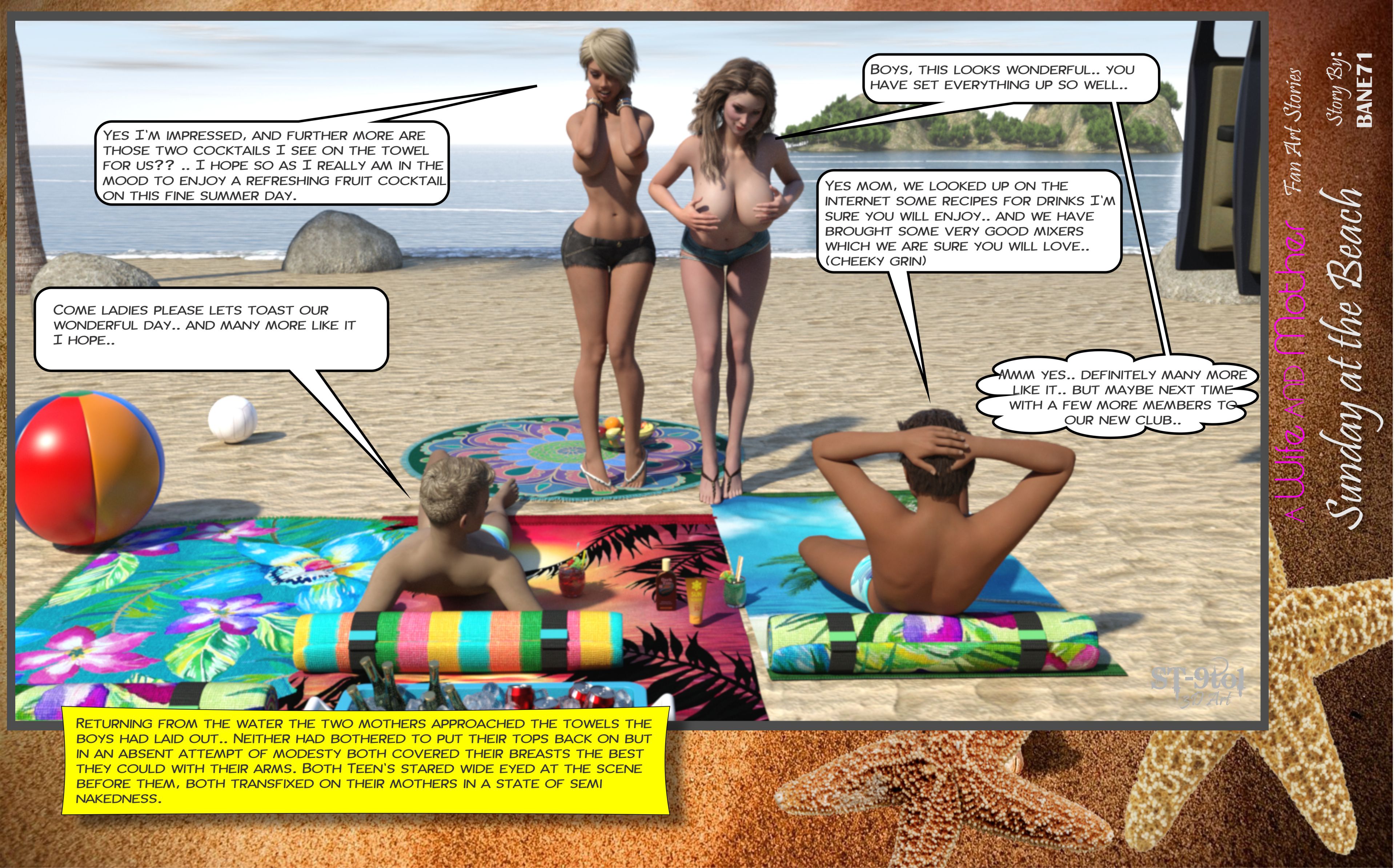 Fan Art Stories [ST-9Pol | ST9to1] 2 . Sunday On The Beach - [ST-9Pol] – page 43