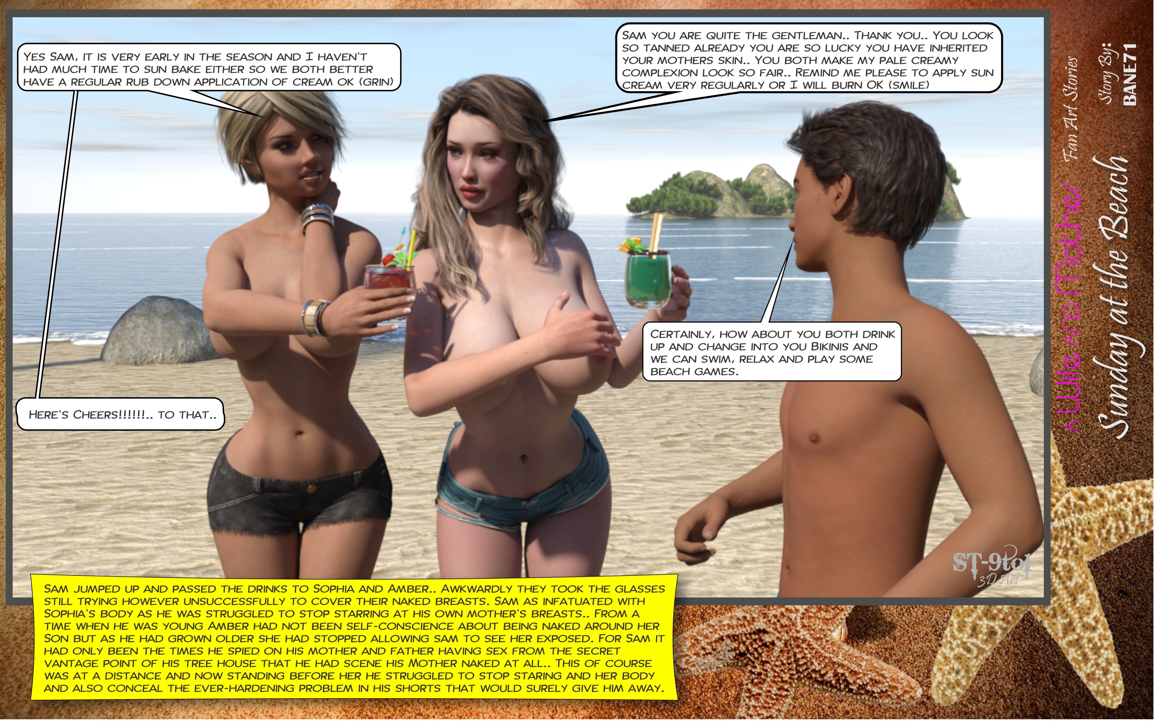 Fan Art Stories [ST-9Pol | ST9to1] 2 . Sunday On The Beach - [ST-9Pol] – page 44