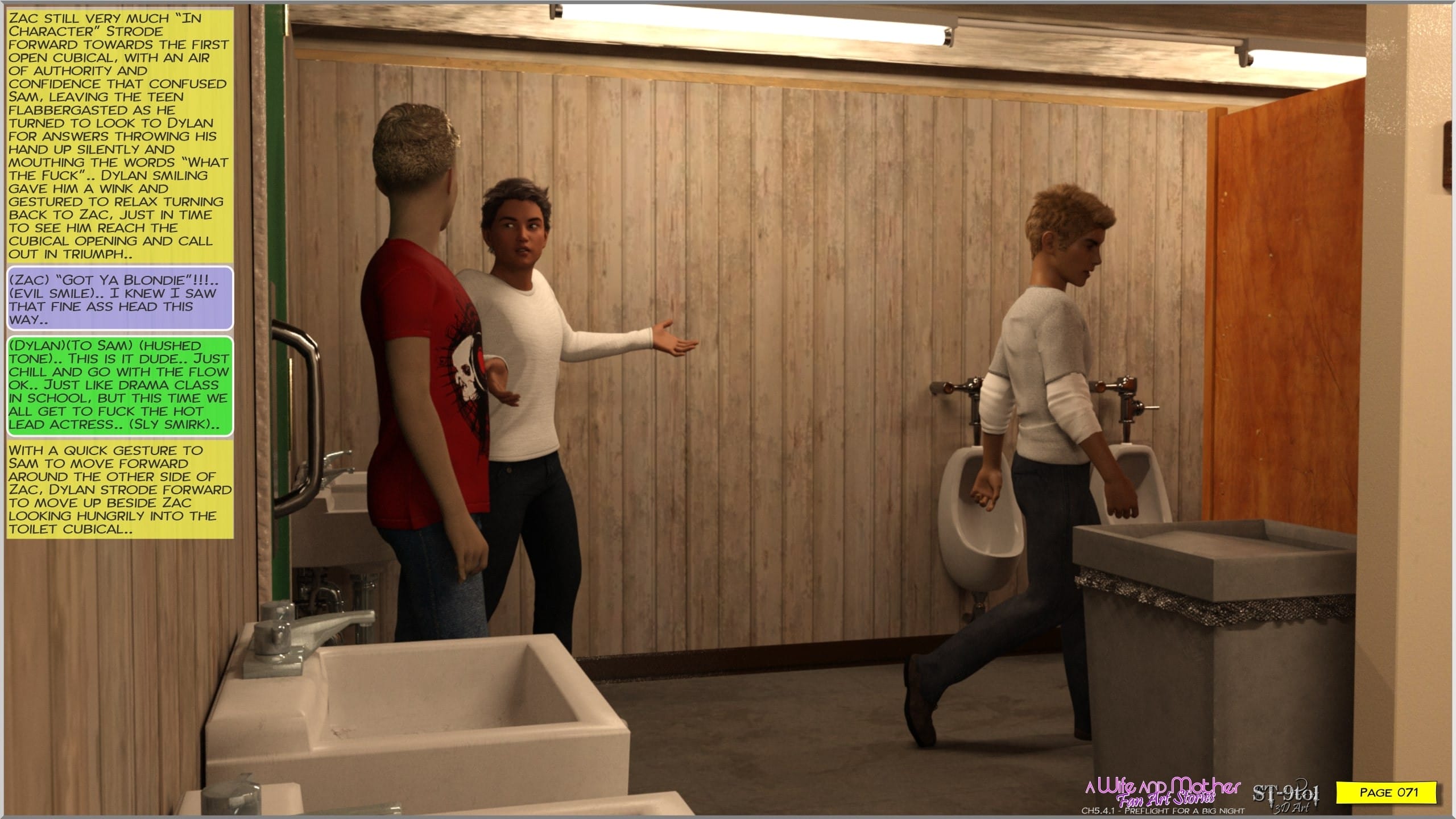 Fan Art Stories [ST-9Pol | ST9to1] 5.4.1 . Preflight For A Big Night - [ST-9Pol | ST9to1] – page 71