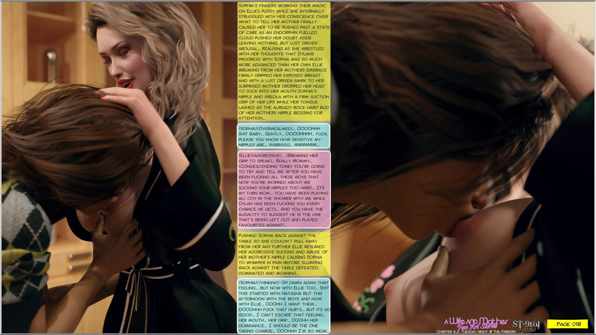 Fan Art Stories [ST-9Pol | ST9to1] 4.2 . Tuesday Night at the Parkers - [ST-9Pol] – page 18