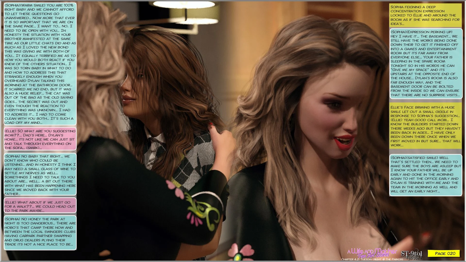 Fan Art Stories [ST-9Pol | ST9to1] 4.2 . Tuesday Night at the Parkers - [ST-9Pol] – page 20