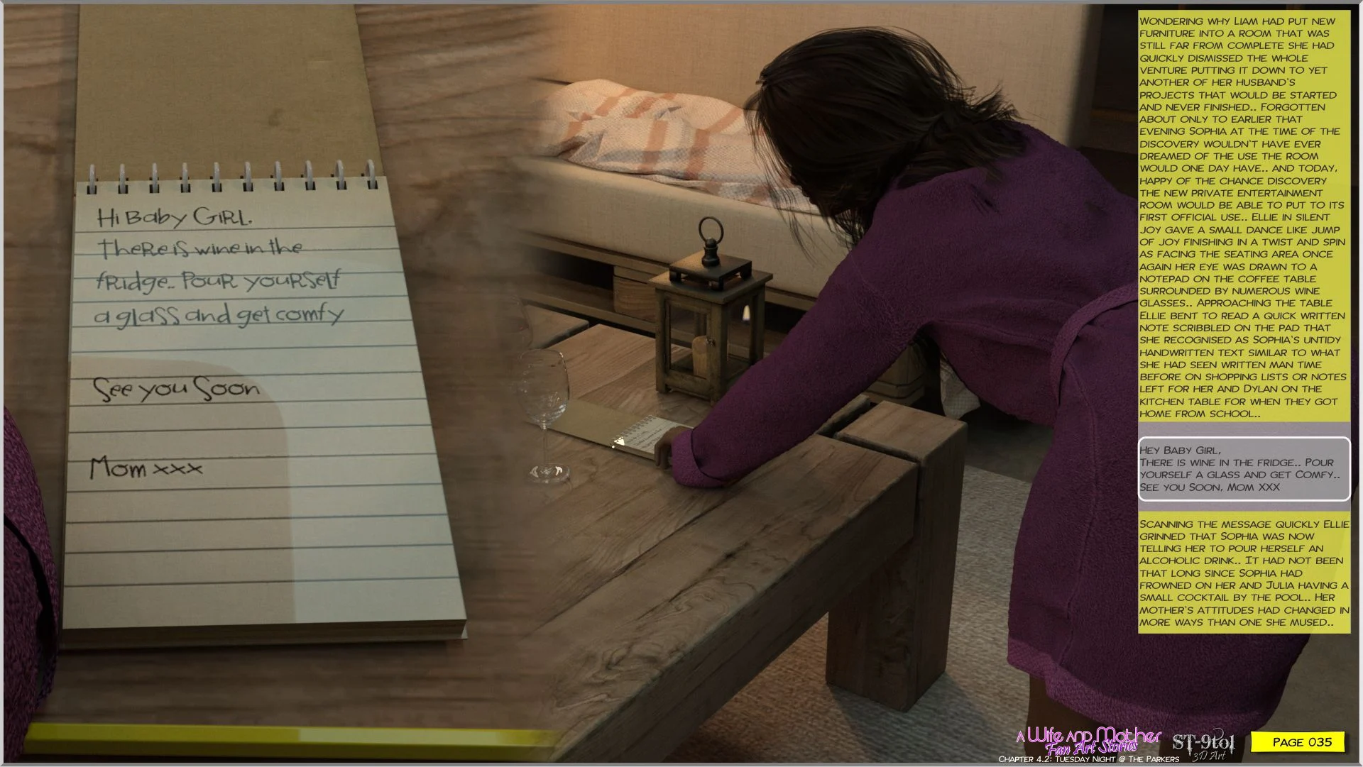 Fan Art Stories [ST-9Pol | ST9to1] 4.2 . Tuesday Night at the Parkers - [ST-9Pol] – page 35