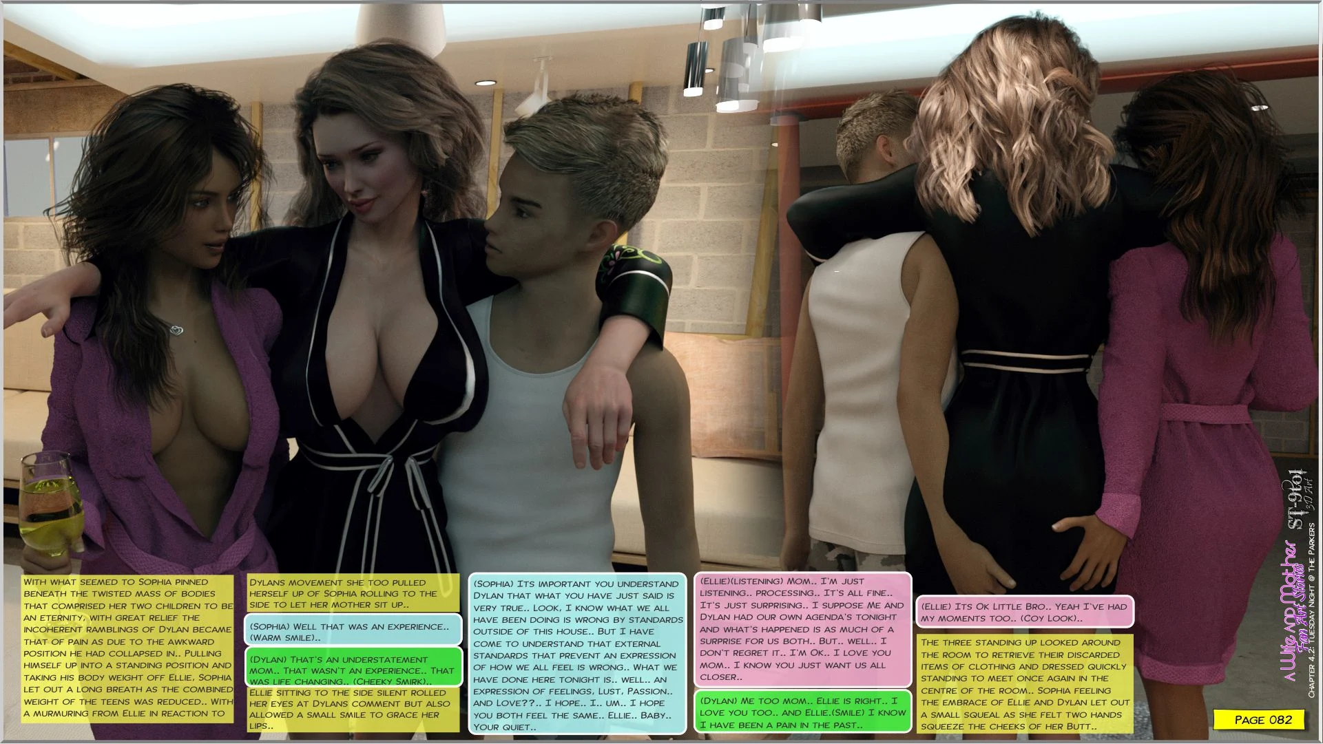 Fan Art Stories [ST-9Pol | ST9to1] 4.2 . Tuesday Night at the Parkers - [ST-9Pol] – page 82