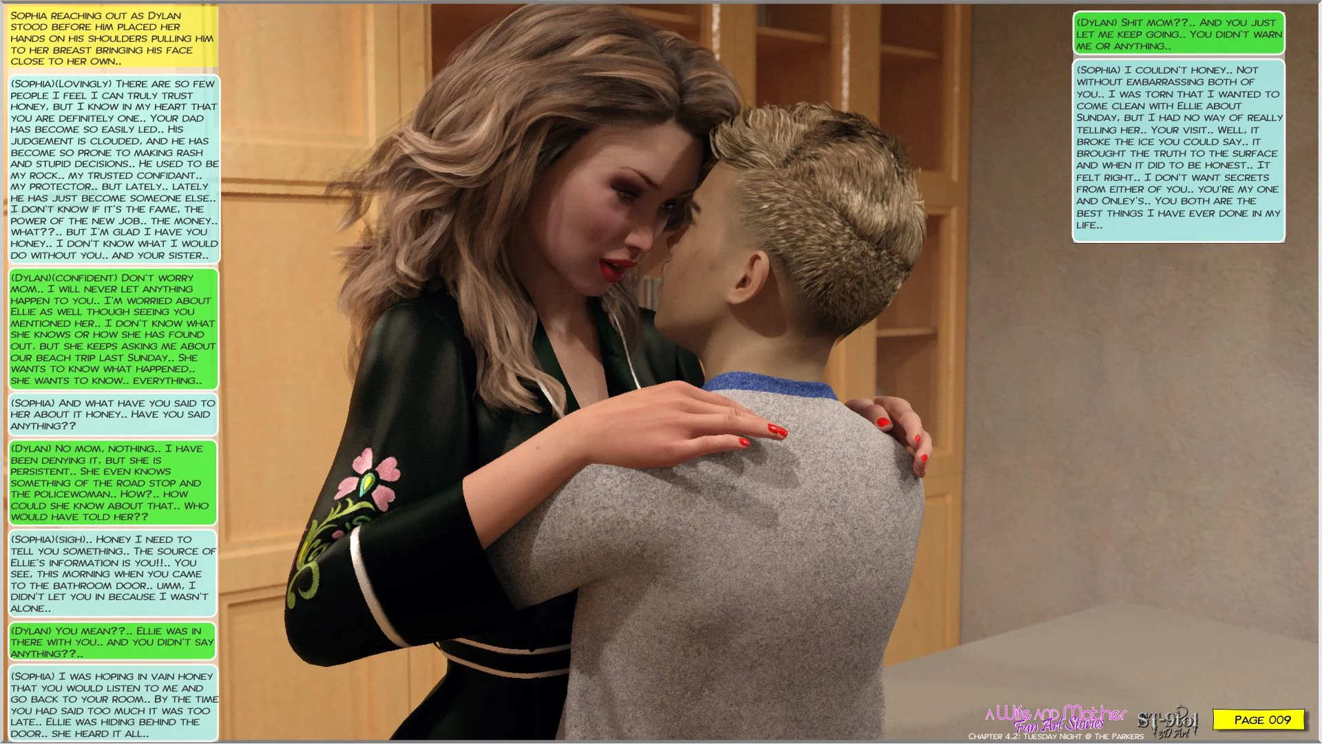 Fan Art Stories [ST-9Pol | ST9to1] 4.2 . Tuesday Night at the Parkers - [ST-9Pol] – page 9