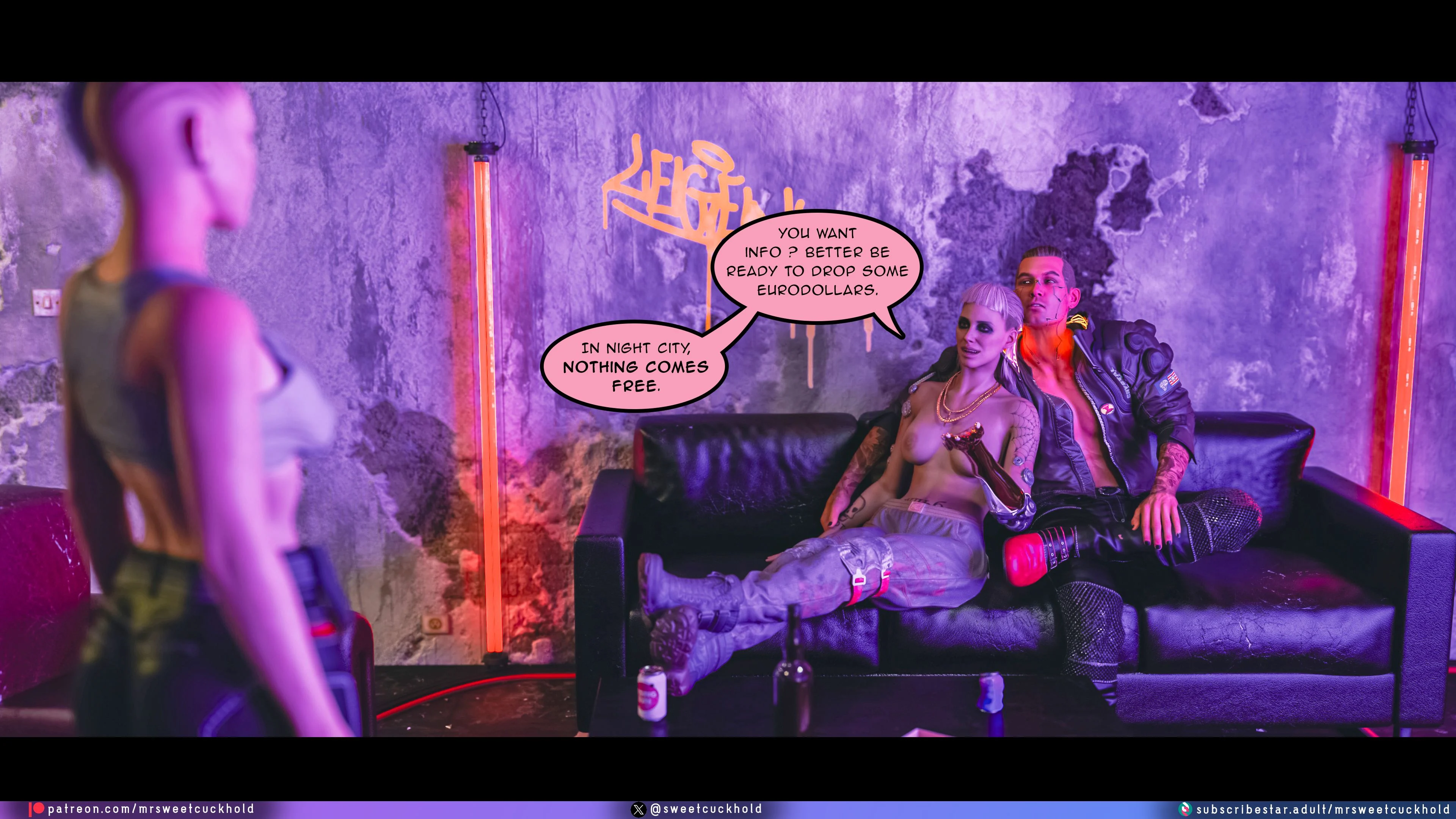 Street Corruption (Cyberpunk 2077) [Mr.SweetCuckhold] 1 . Street Corruption - Chapter 1 (Cyberpunk 2077) [Mr.SweetCuckhold] – page 101