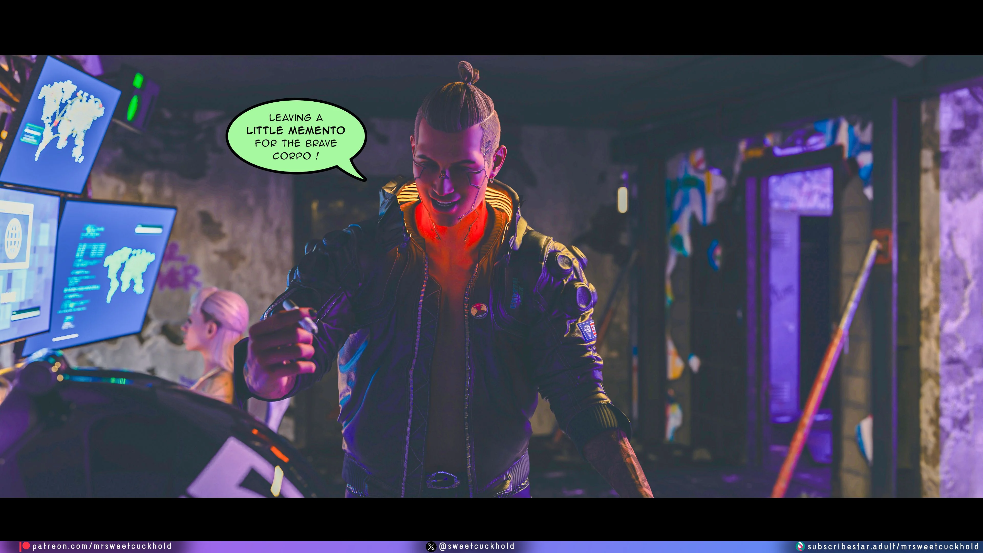 Street Corruption (Cyberpunk 2077) [Mr.SweetCuckhold] 1 . Street Corruption - Chapter 1 (Cyberpunk 2077) [Mr.SweetCuckhold] – page 159