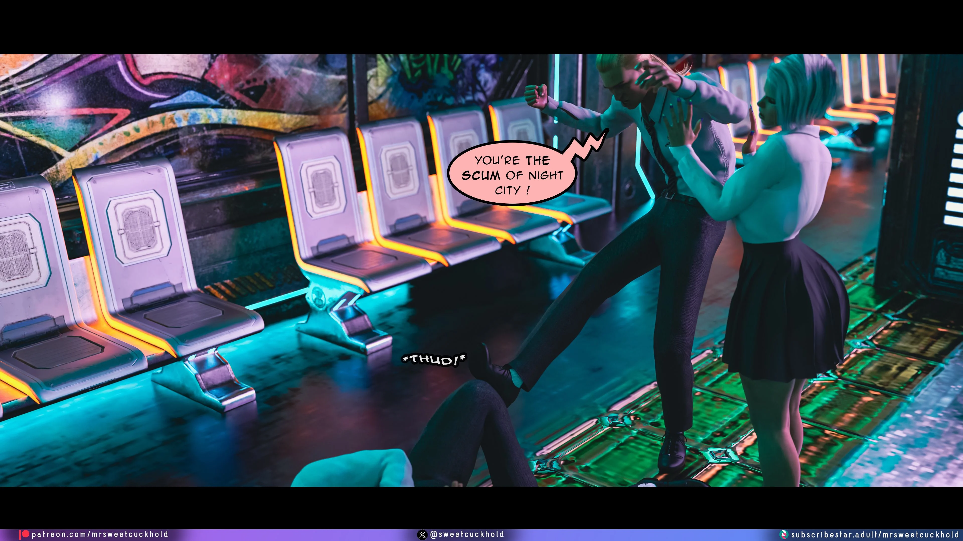 Street Corruption (Cyberpunk 2077) [Mr.SweetCuckhold] 1 . Street Corruption - Chapter 1 (Cyberpunk 2077) [Mr.SweetCuckhold] – page 29