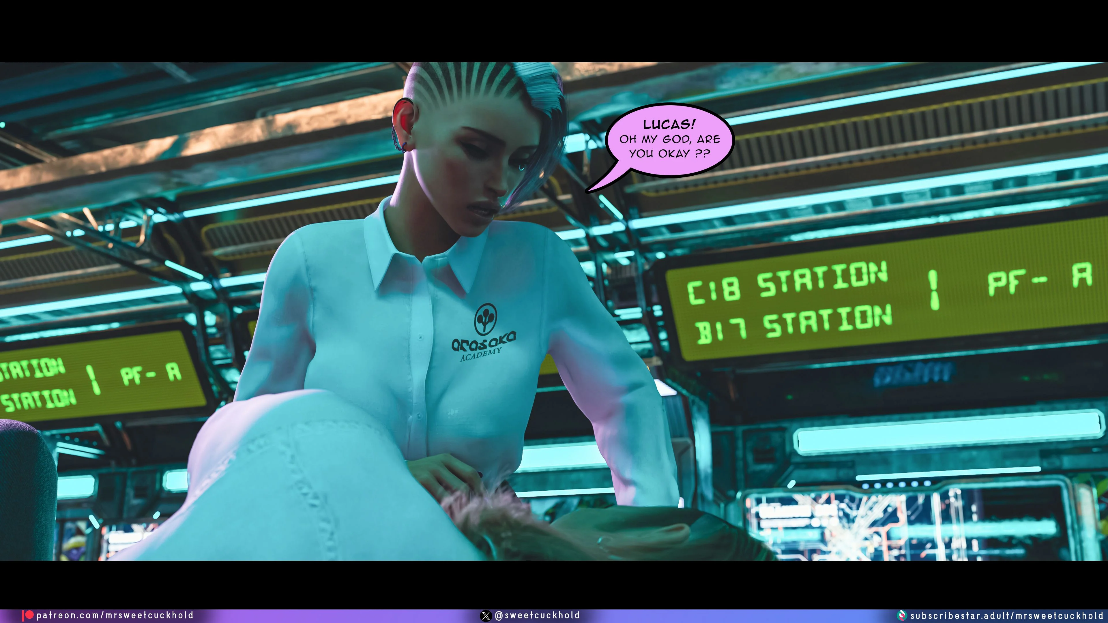 Street Corruption (Cyberpunk 2077) [Mr.SweetCuckhold] 1 . Street Corruption - Chapter 1 (Cyberpunk 2077) [Mr.SweetCuckhold] – page 32