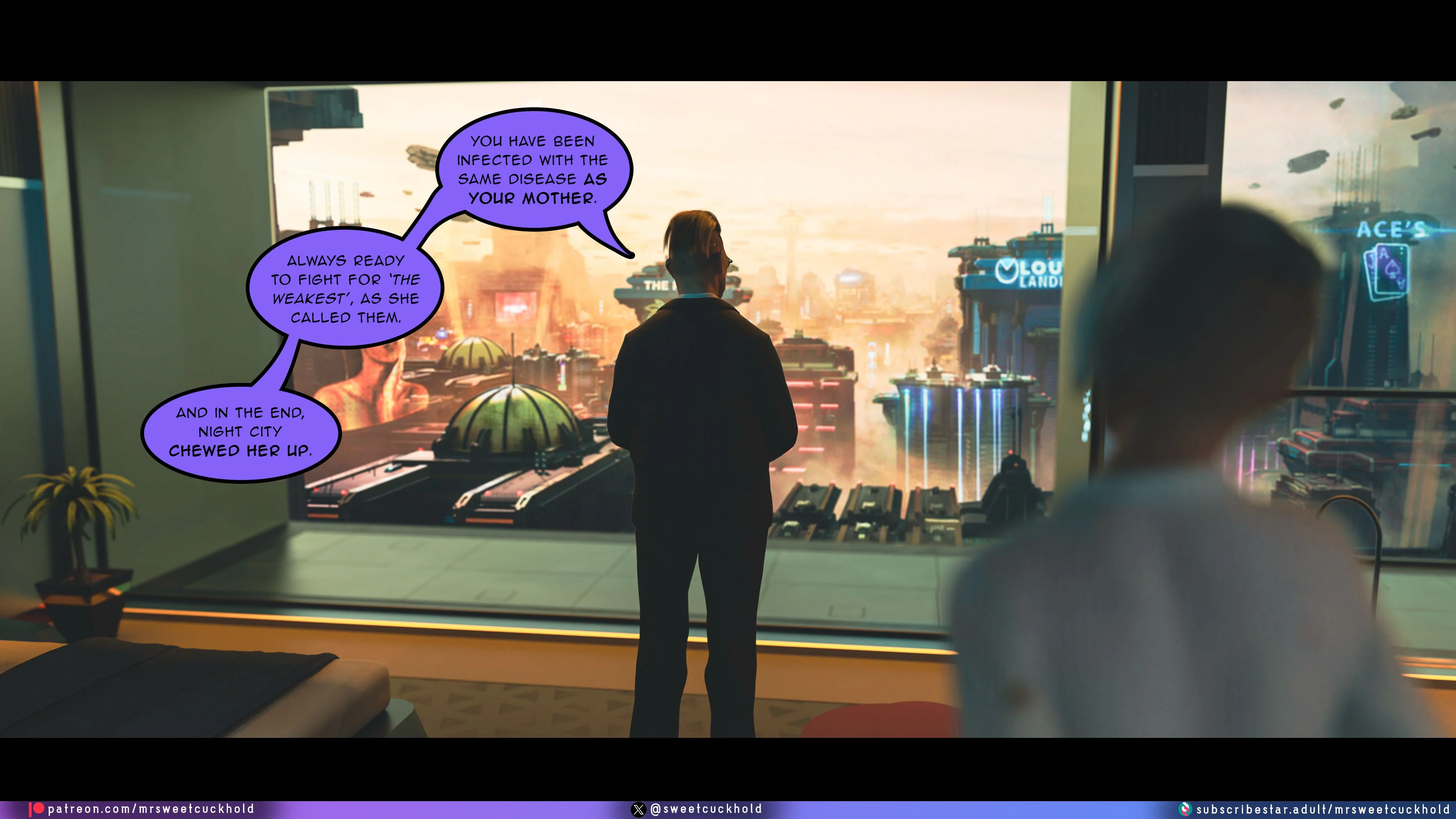 Street Corruption (Cyberpunk 2077) [Mr.SweetCuckhold] 1 . Street Corruption - Chapter 1 (Cyberpunk 2077) [Mr.SweetCuckhold] – page 47