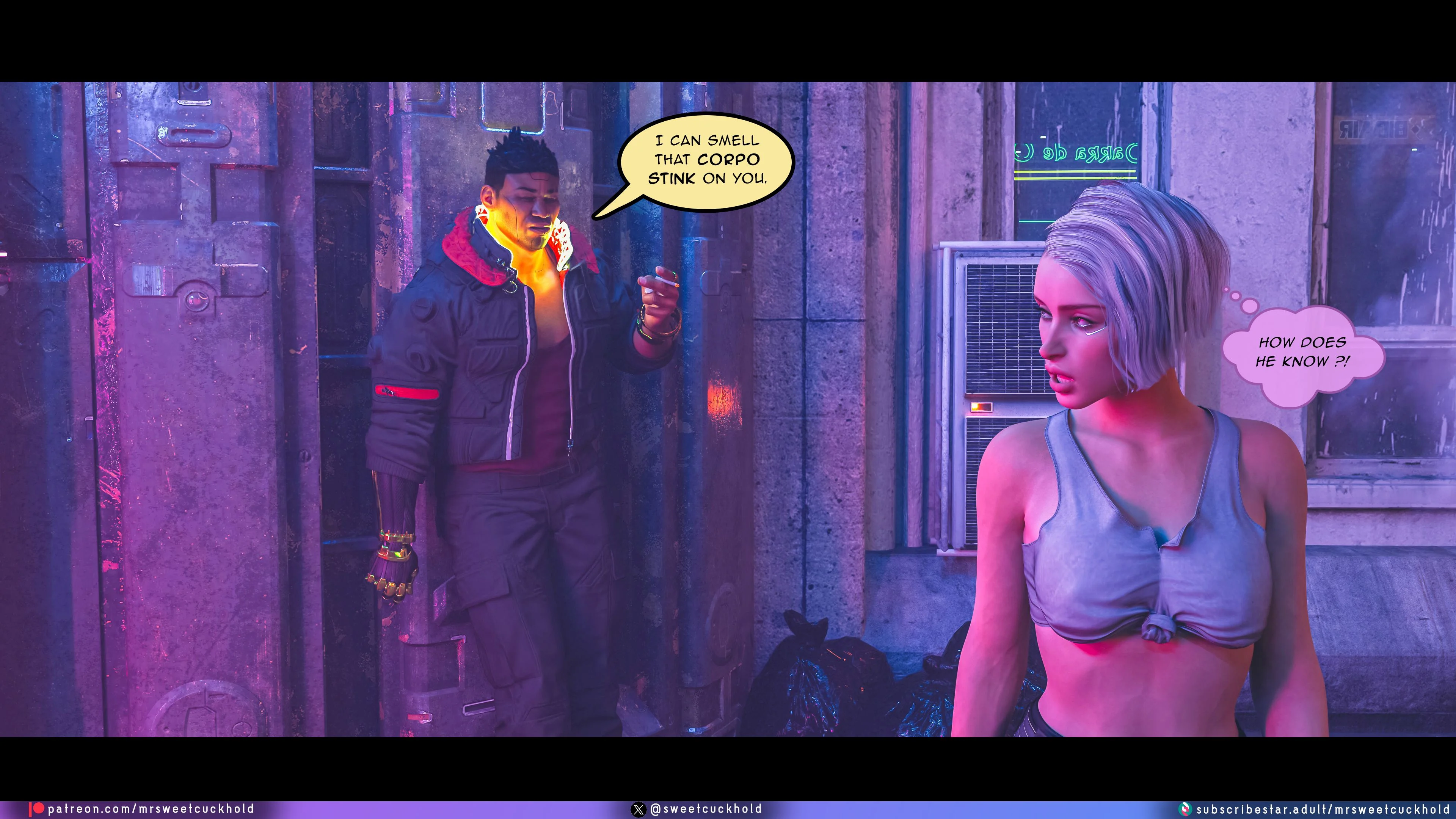 Street Corruption (Cyberpunk 2077) [Mr.SweetCuckhold] 1 . Street Corruption - Chapter 1 (Cyberpunk 2077) [Mr.SweetCuckhold] – page 78