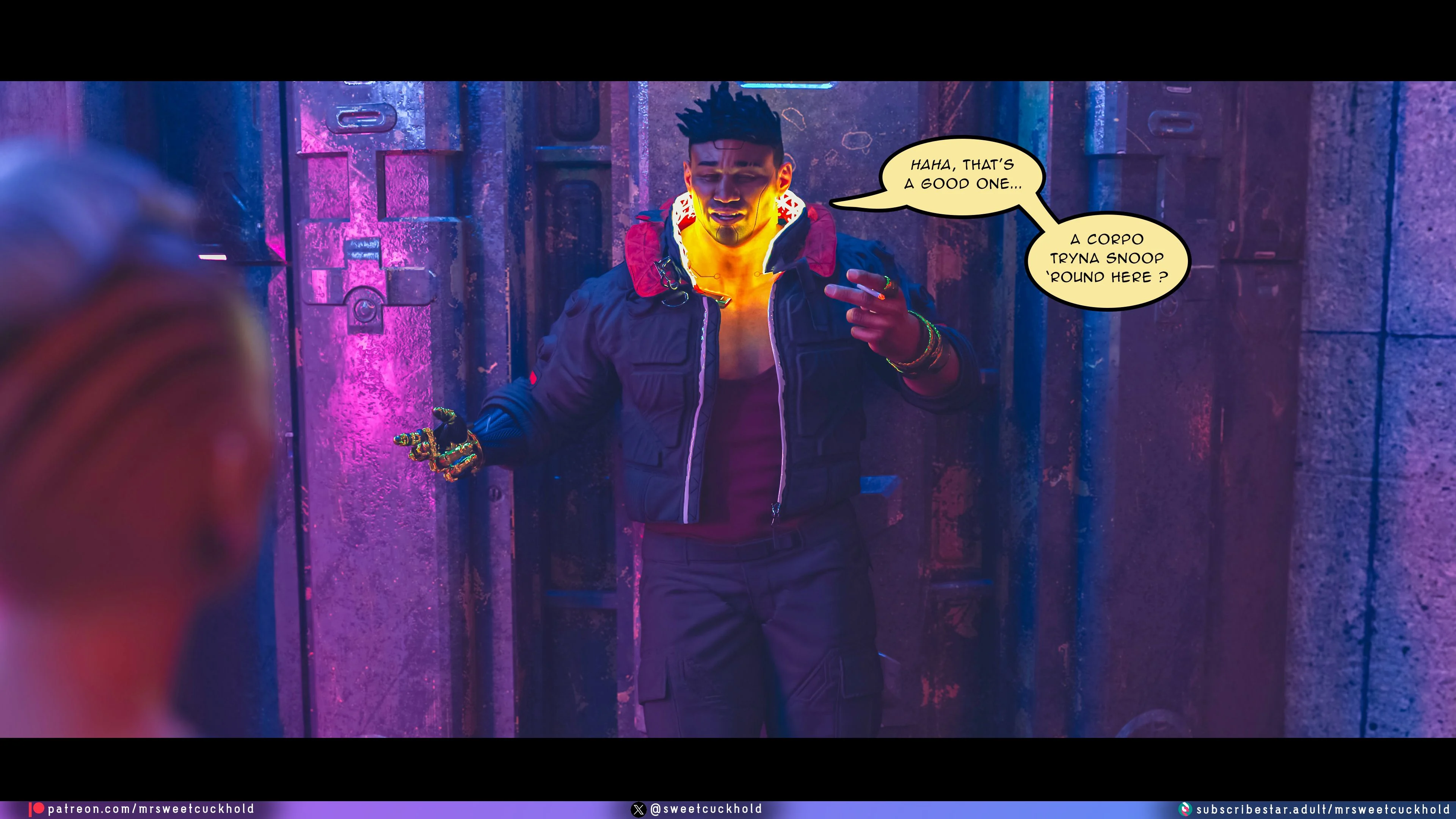 Street Corruption (Cyberpunk 2077) [Mr.SweetCuckhold] 1 . Street Corruption - Chapter 1 (Cyberpunk 2077) [Mr.SweetCuckhold] – page 80