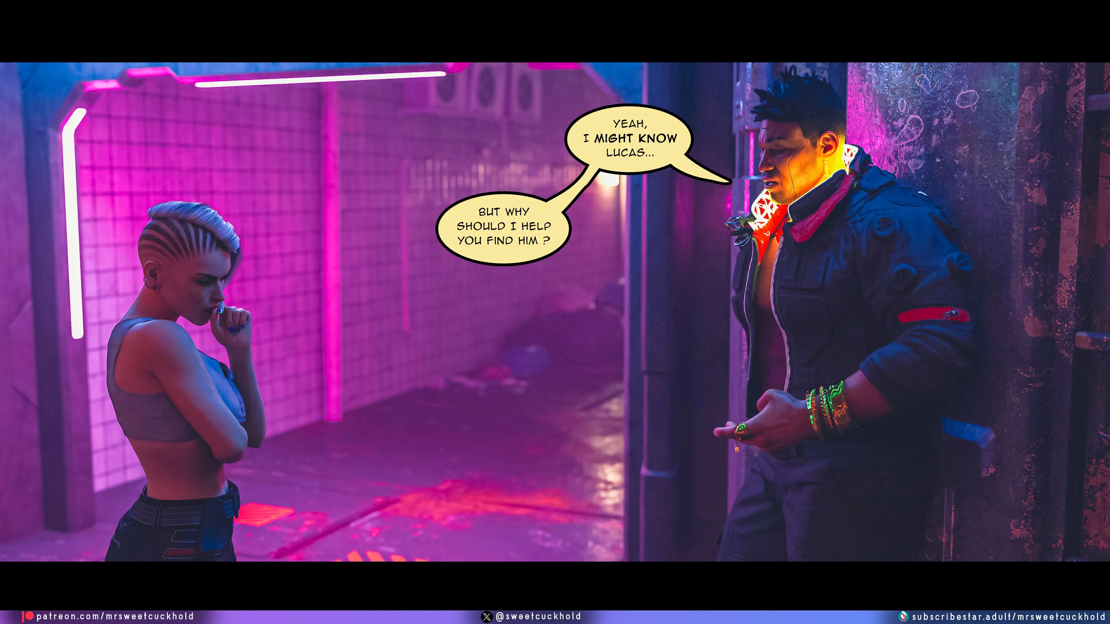 Street Corruption (Cyberpunk 2077) [Mr.SweetCuckhold] 1 . Street Corruption - Chapter 1 (Cyberpunk 2077) [Mr.SweetCuckhold] – page 82