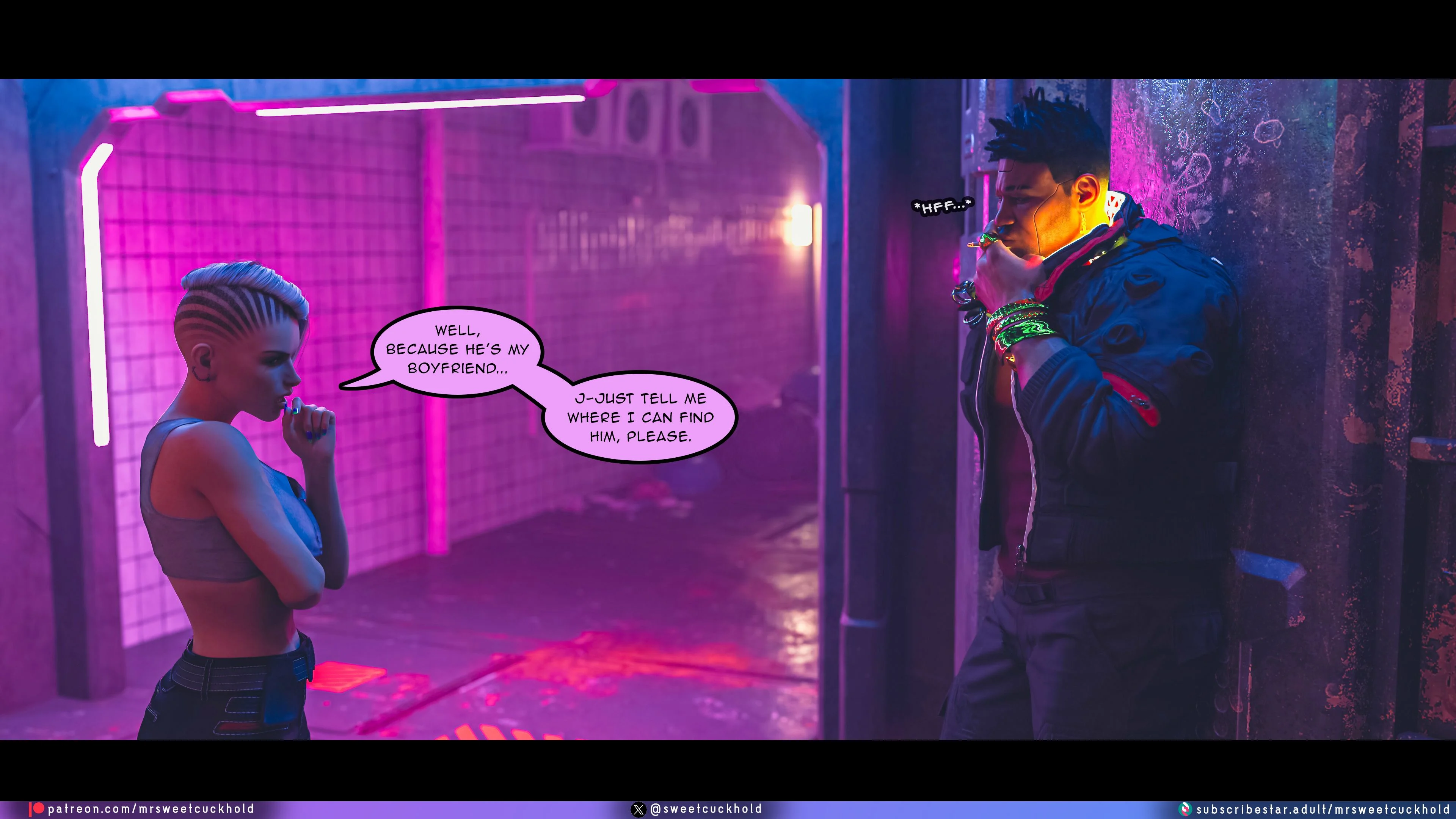 Street Corruption (Cyberpunk 2077) [Mr.SweetCuckhold] 1 . Street Corruption - Chapter 1 (Cyberpunk 2077) [Mr.SweetCuckhold] – page 83