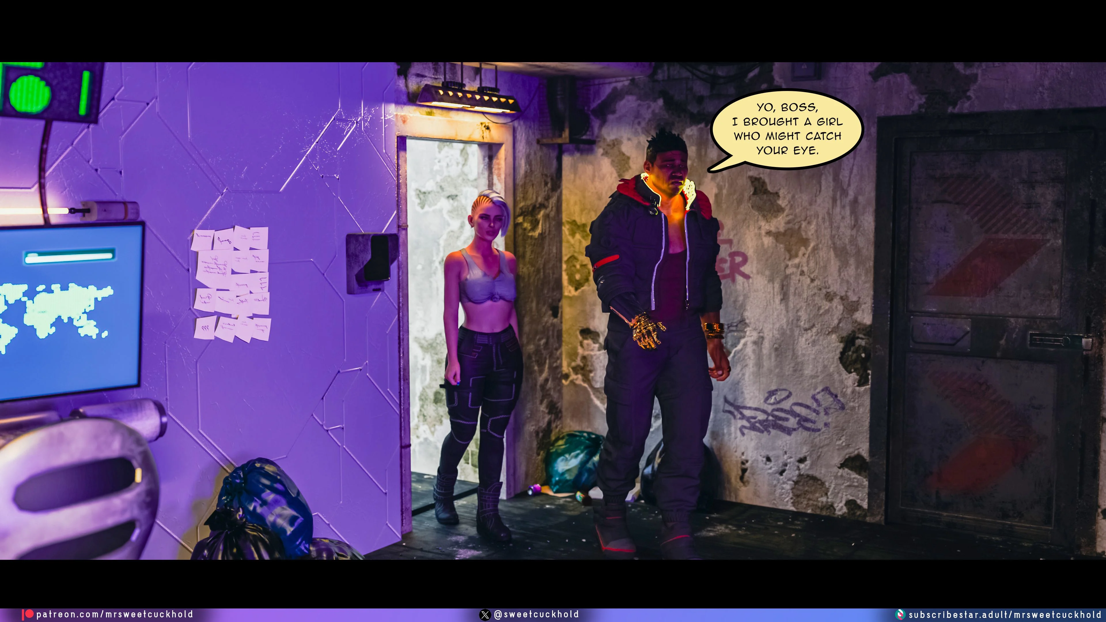 Street Corruption (Cyberpunk 2077) [Mr.SweetCuckhold] 1 . Street Corruption - Chapter 1 (Cyberpunk 2077) [Mr.SweetCuckhold] – page 91