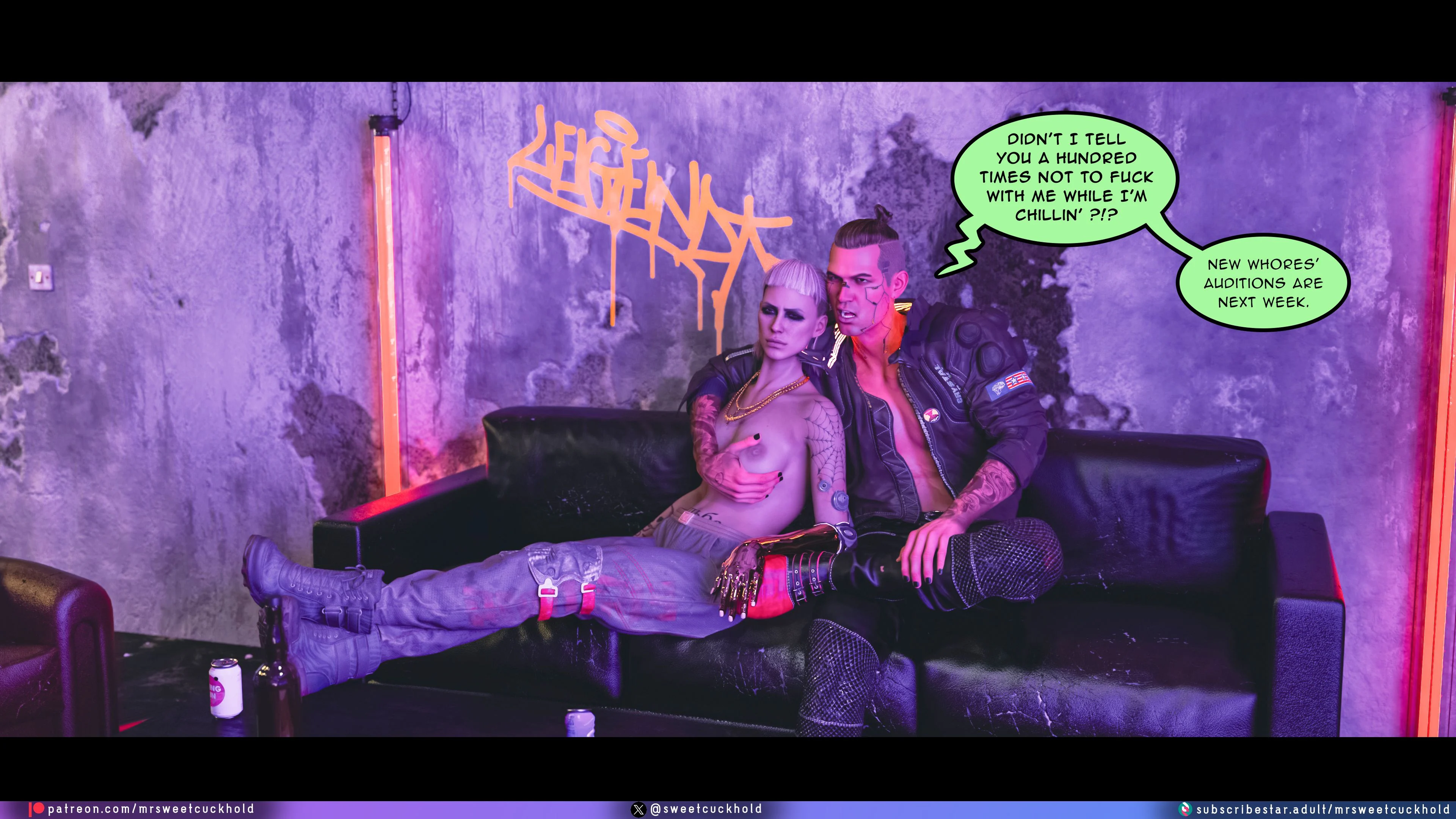 Street Corruption (Cyberpunk 2077) [Mr.SweetCuckhold] 1 . Street Corruption - Chapter 1 (Cyberpunk 2077) [Mr.SweetCuckhold] – page 93