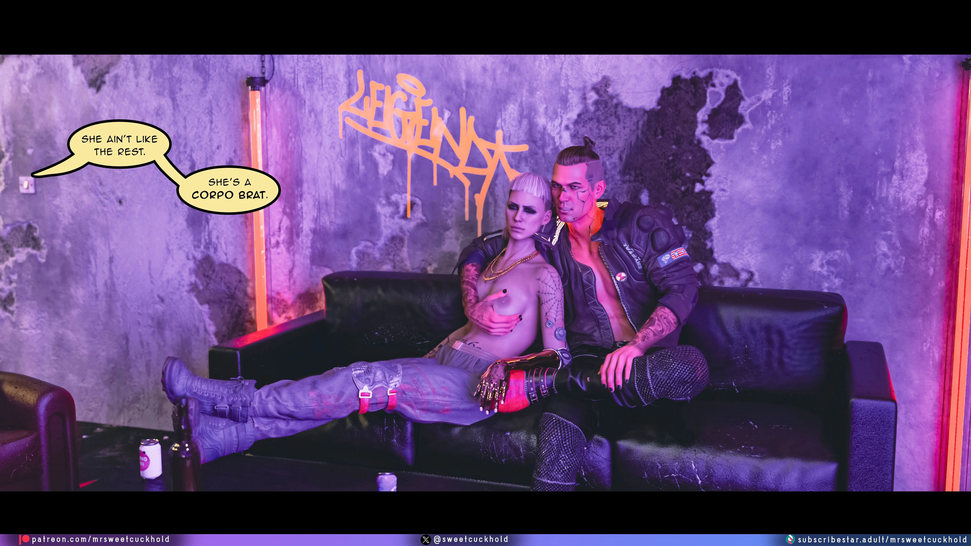 Street Corruption (Cyberpunk 2077) [Mr.SweetCuckhold] 1 . Street Corruption - Chapter 1 (Cyberpunk 2077) [Mr.SweetCuckhold] – page 94