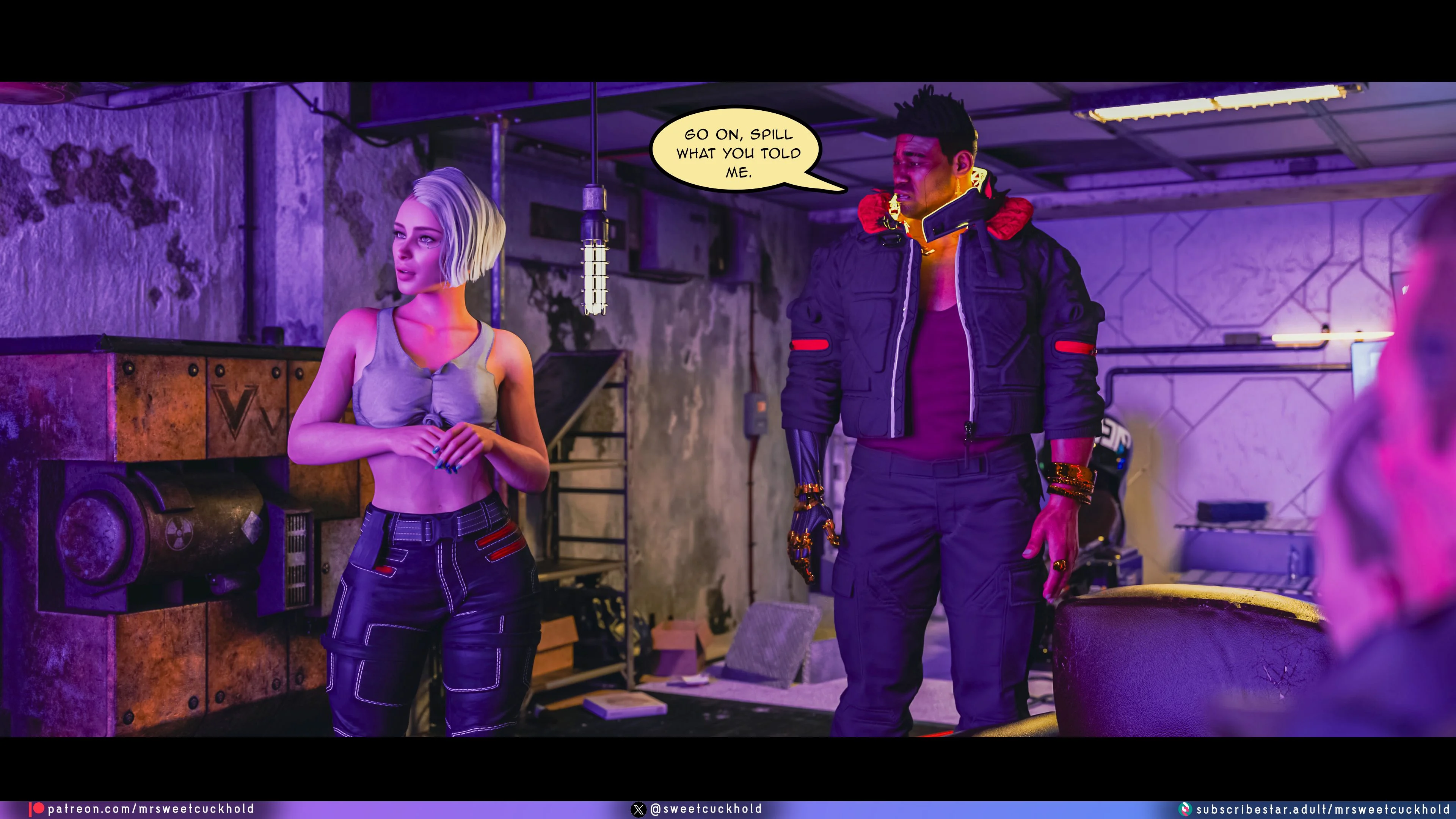 Street Corruption (Cyberpunk 2077) [Mr.SweetCuckhold] 1 . Street Corruption - Chapter 1 (Cyberpunk 2077) [Mr.SweetCuckhold] – page 96