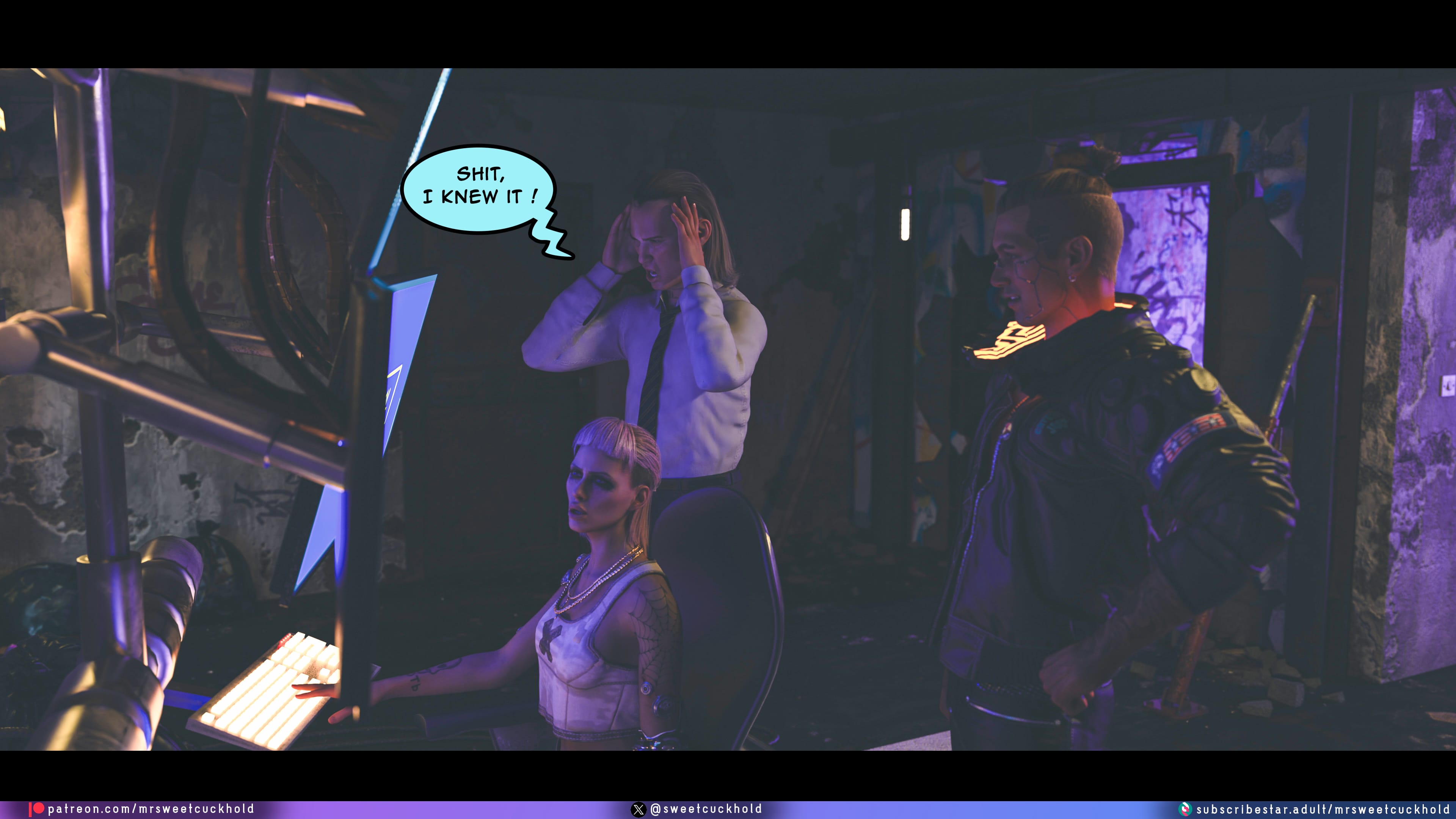 Street Corruption (Cyberpunk 2077) [Mr.SweetCuckhold] 2 . Street Corruption - Chapter 2 (Cyberpunk 2077) [Mr.SweetCuckhold] – page 109
