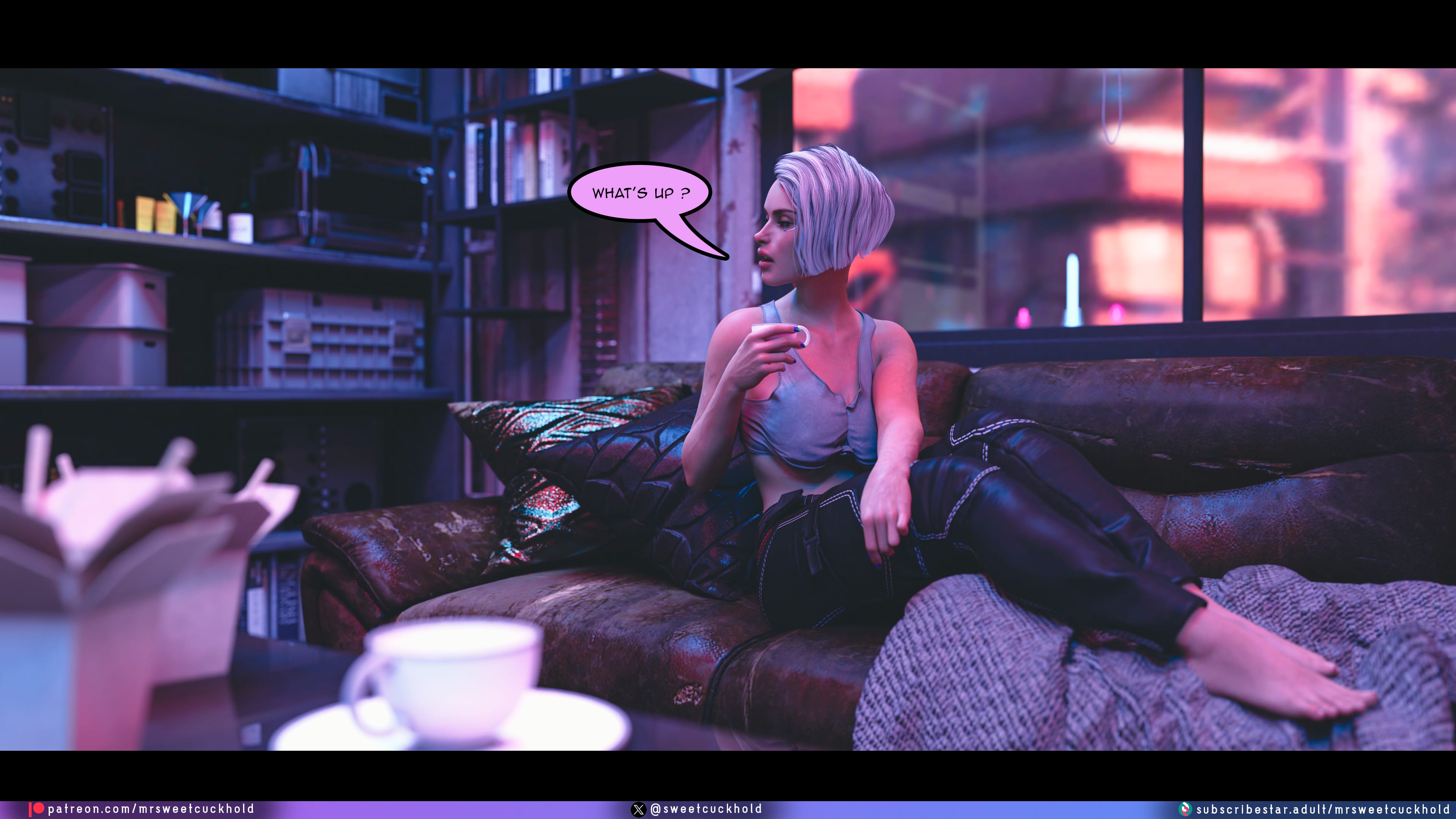 Street Corruption (Cyberpunk 2077) [Mr.SweetCuckhold] 2 . Street Corruption - Chapter 2 (Cyberpunk 2077) [Mr.SweetCuckhold] – page 18