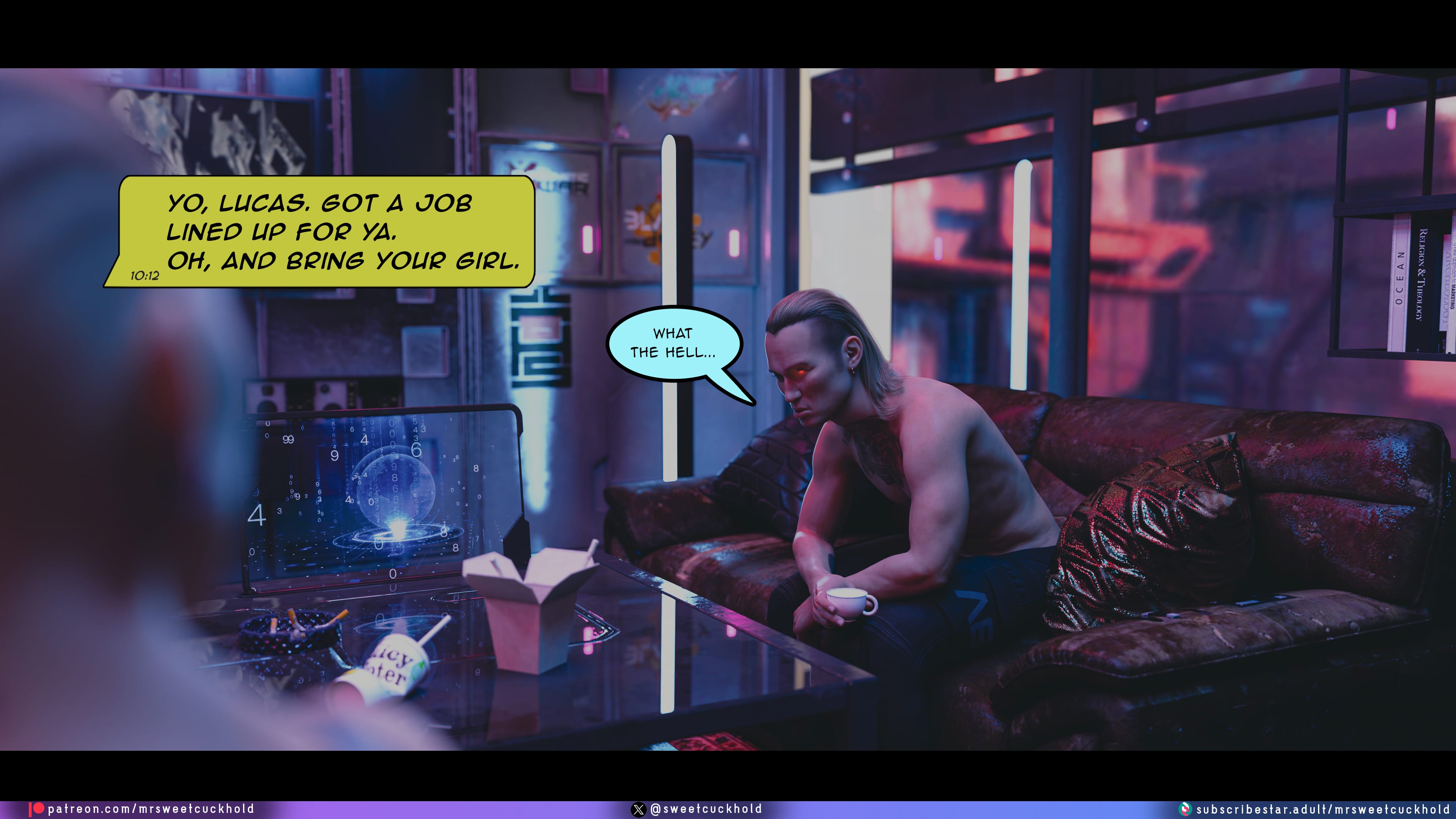 Street Corruption (Cyberpunk 2077) [Mr.SweetCuckhold] 2 . Street Corruption - Chapter 2 (Cyberpunk 2077) [Mr.SweetCuckhold] – page 19