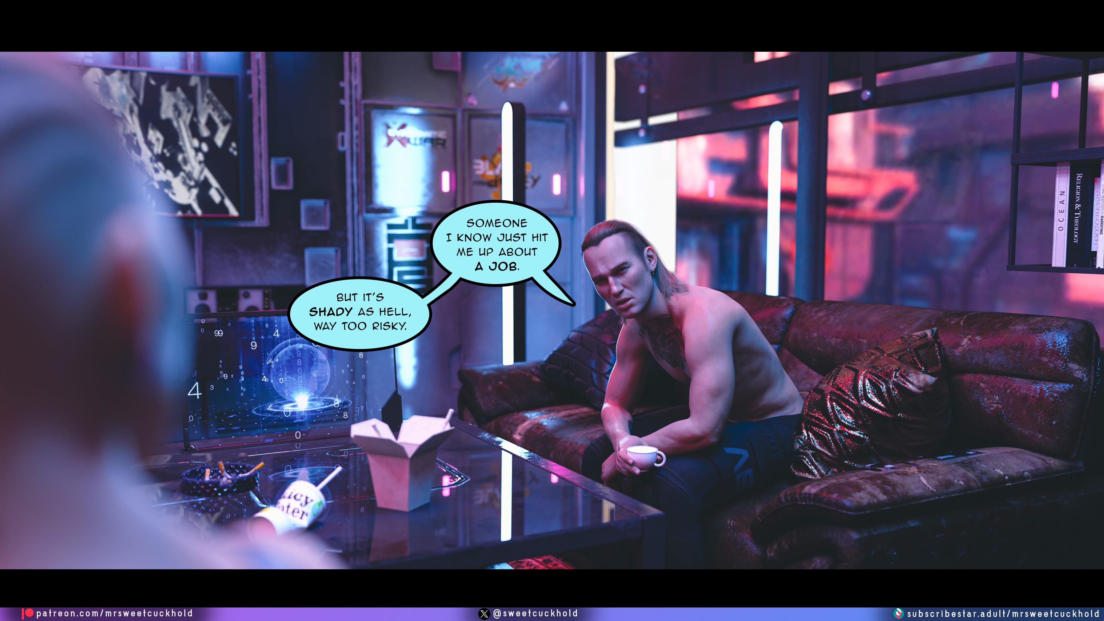 Street Corruption (Cyberpunk 2077) [Mr.SweetCuckhold] 2 . Street Corruption - Chapter 2 (Cyberpunk 2077) [Mr.SweetCuckhold] – page 20