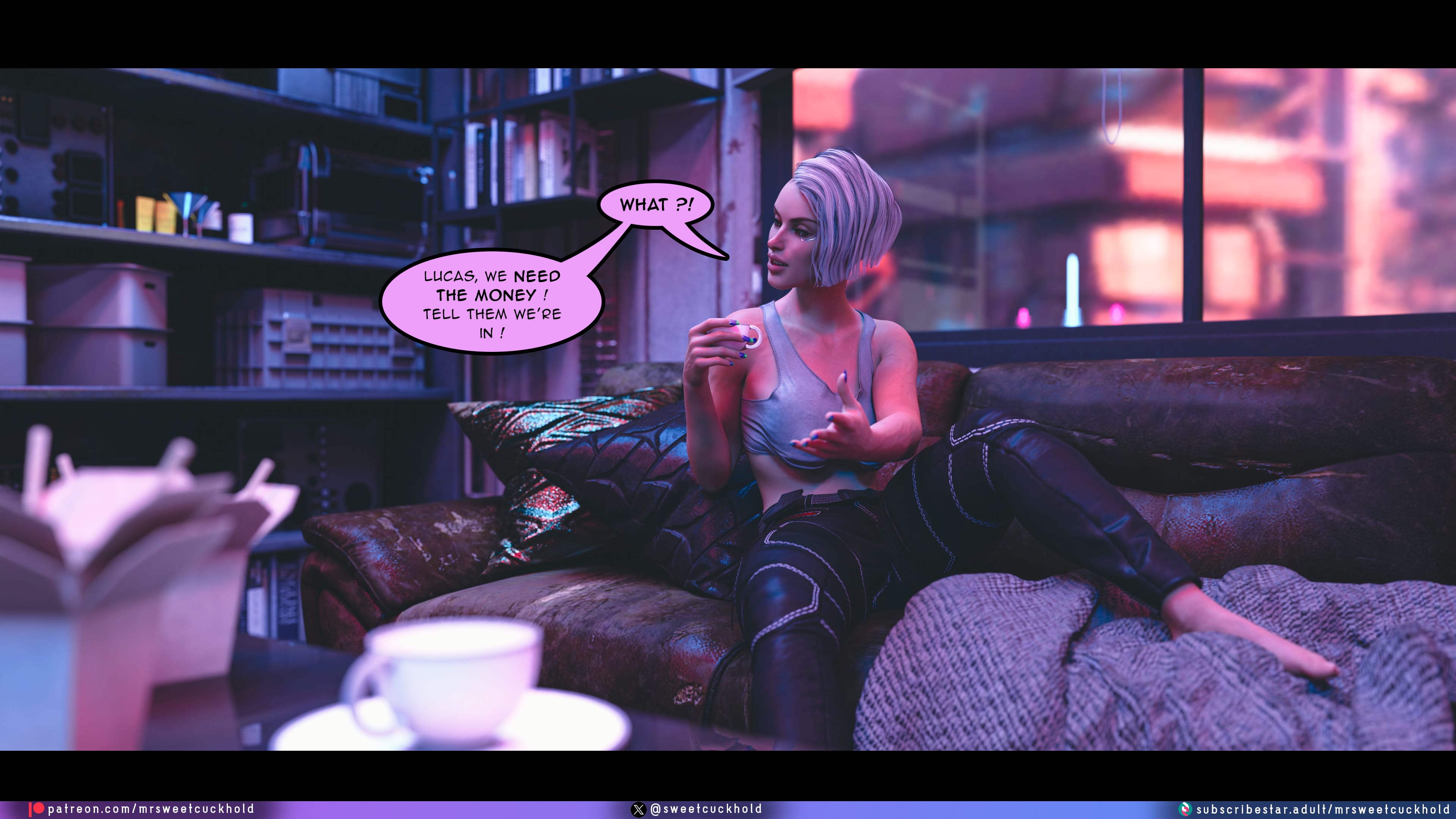 Street Corruption (Cyberpunk 2077) [Mr.SweetCuckhold] 2 . Street Corruption - Chapter 2 (Cyberpunk 2077) [Mr.SweetCuckhold] – page 21