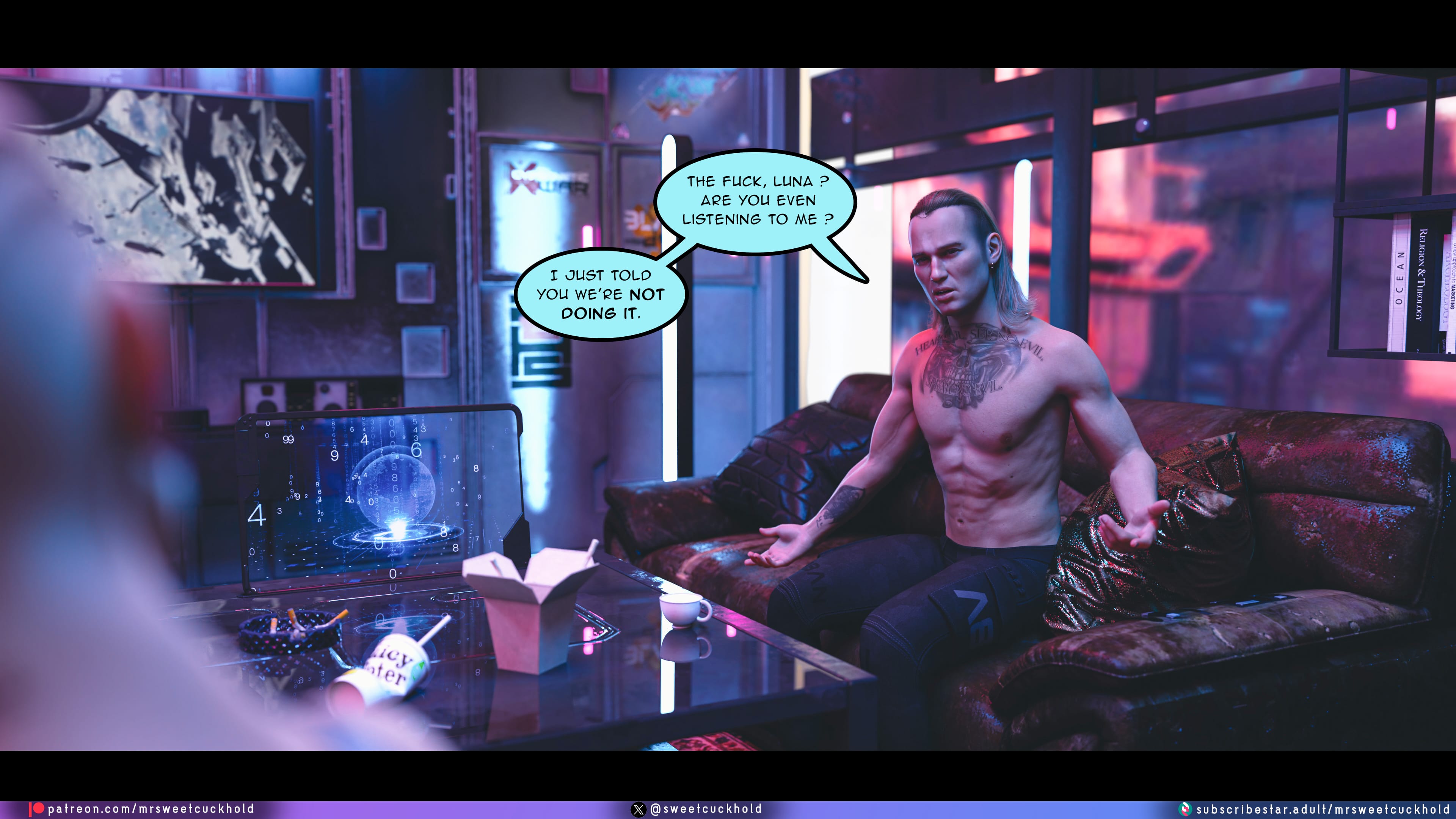 Street Corruption (Cyberpunk 2077) [Mr.SweetCuckhold] 2 . Street Corruption - Chapter 2 (Cyberpunk 2077) [Mr.SweetCuckhold] – page 22