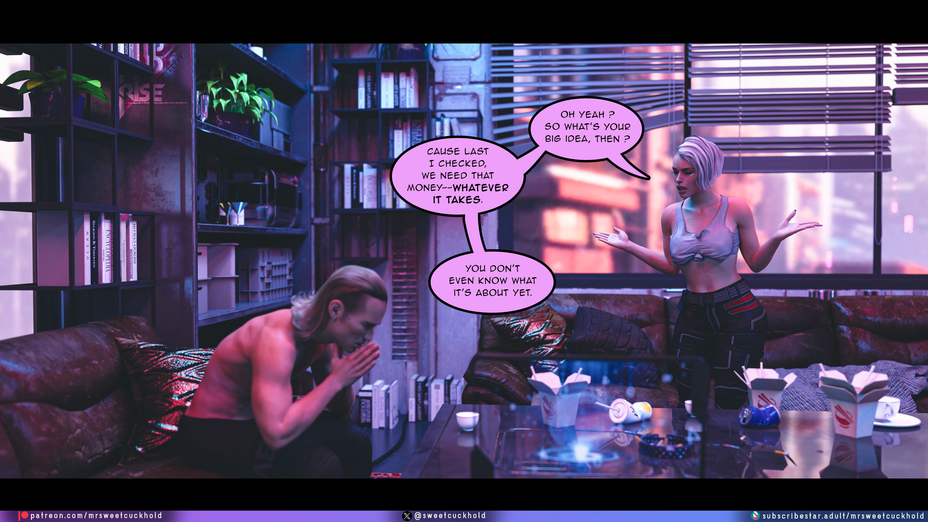 Street Corruption (Cyberpunk 2077) [Mr.SweetCuckhold] 2 . Street Corruption - Chapter 2 (Cyberpunk 2077) [Mr.SweetCuckhold] – page 23