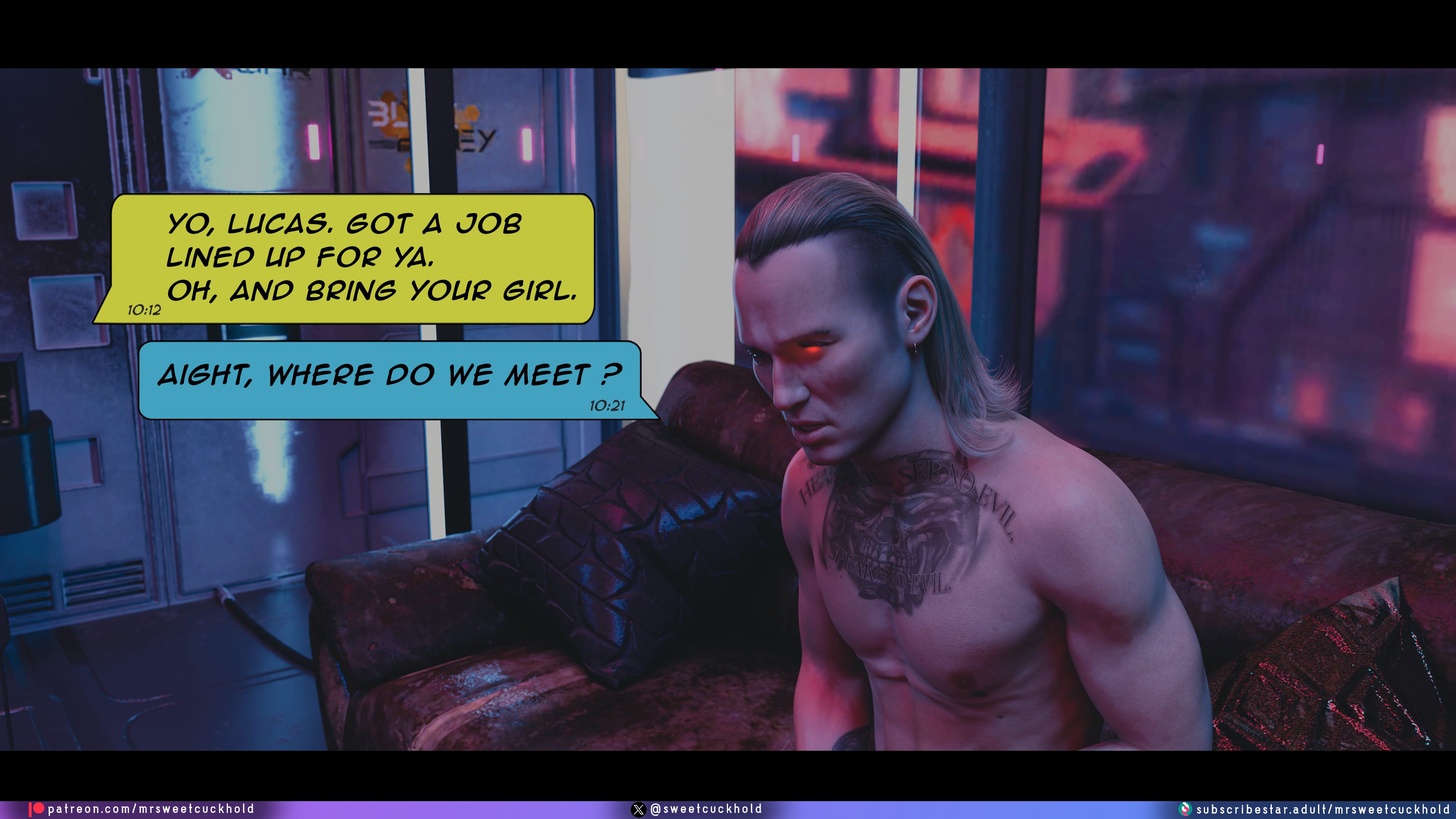 Street Corruption (Cyberpunk 2077) [Mr.SweetCuckhold] 2 . Street Corruption - Chapter 2 (Cyberpunk 2077) [Mr.SweetCuckhold] – page 27