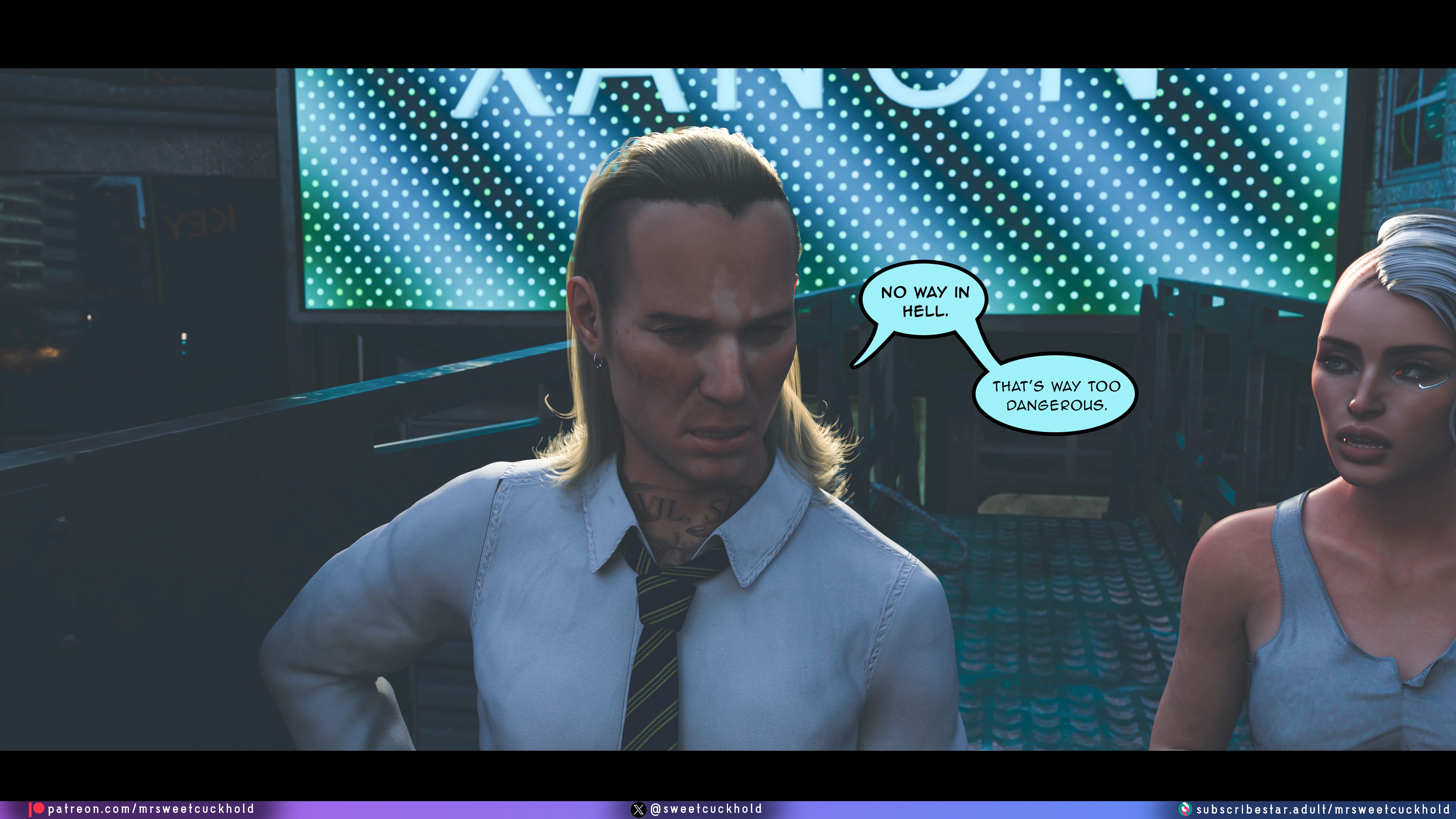 Street Corruption (Cyberpunk 2077) [Mr.SweetCuckhold] 2 . Street Corruption - Chapter 2 (Cyberpunk 2077) [Mr.SweetCuckhold] – page 42