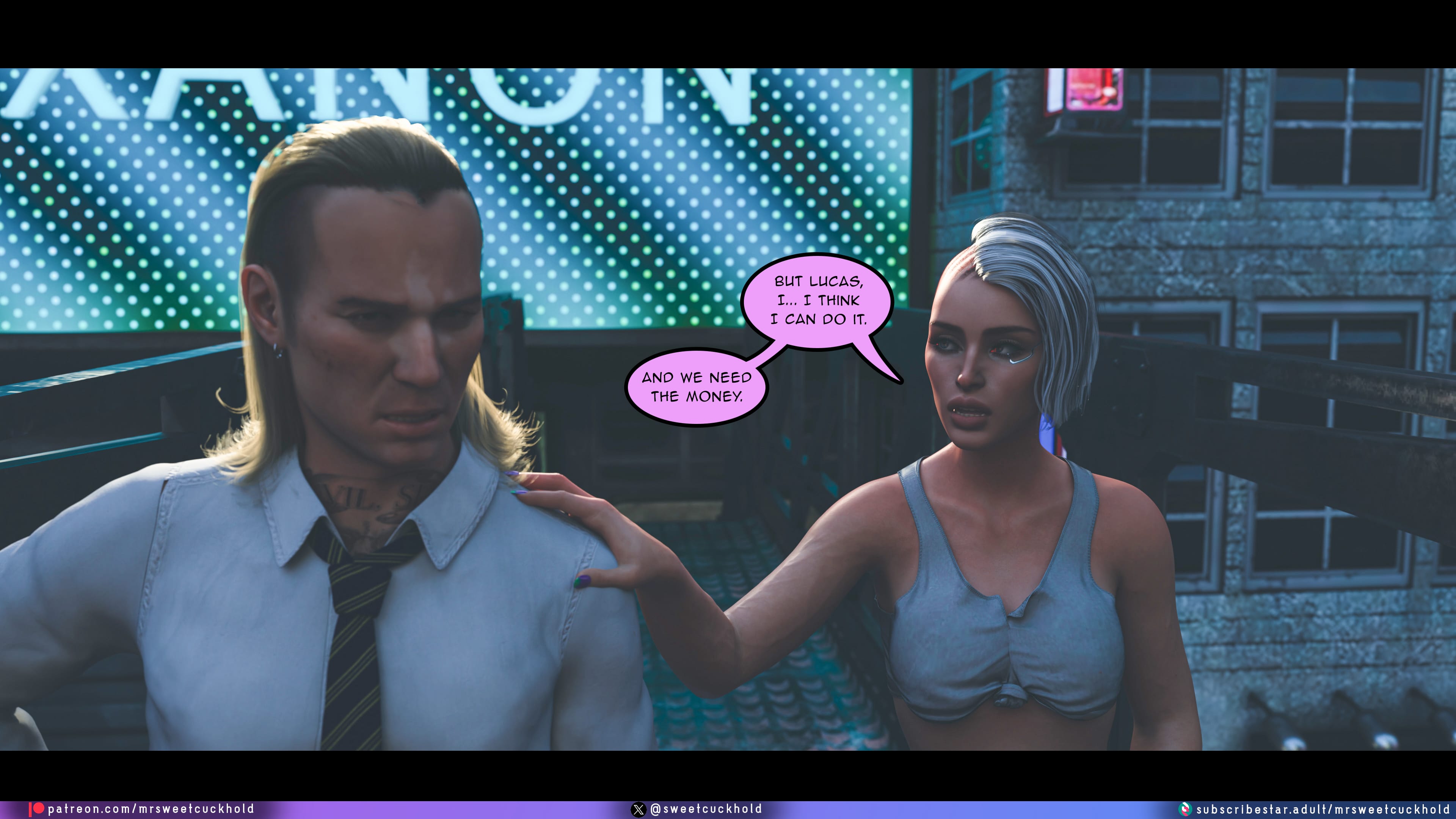 Street Corruption (Cyberpunk 2077) [Mr.SweetCuckhold] 2 . Street Corruption - Chapter 2 (Cyberpunk 2077) [Mr.SweetCuckhold] – page 43