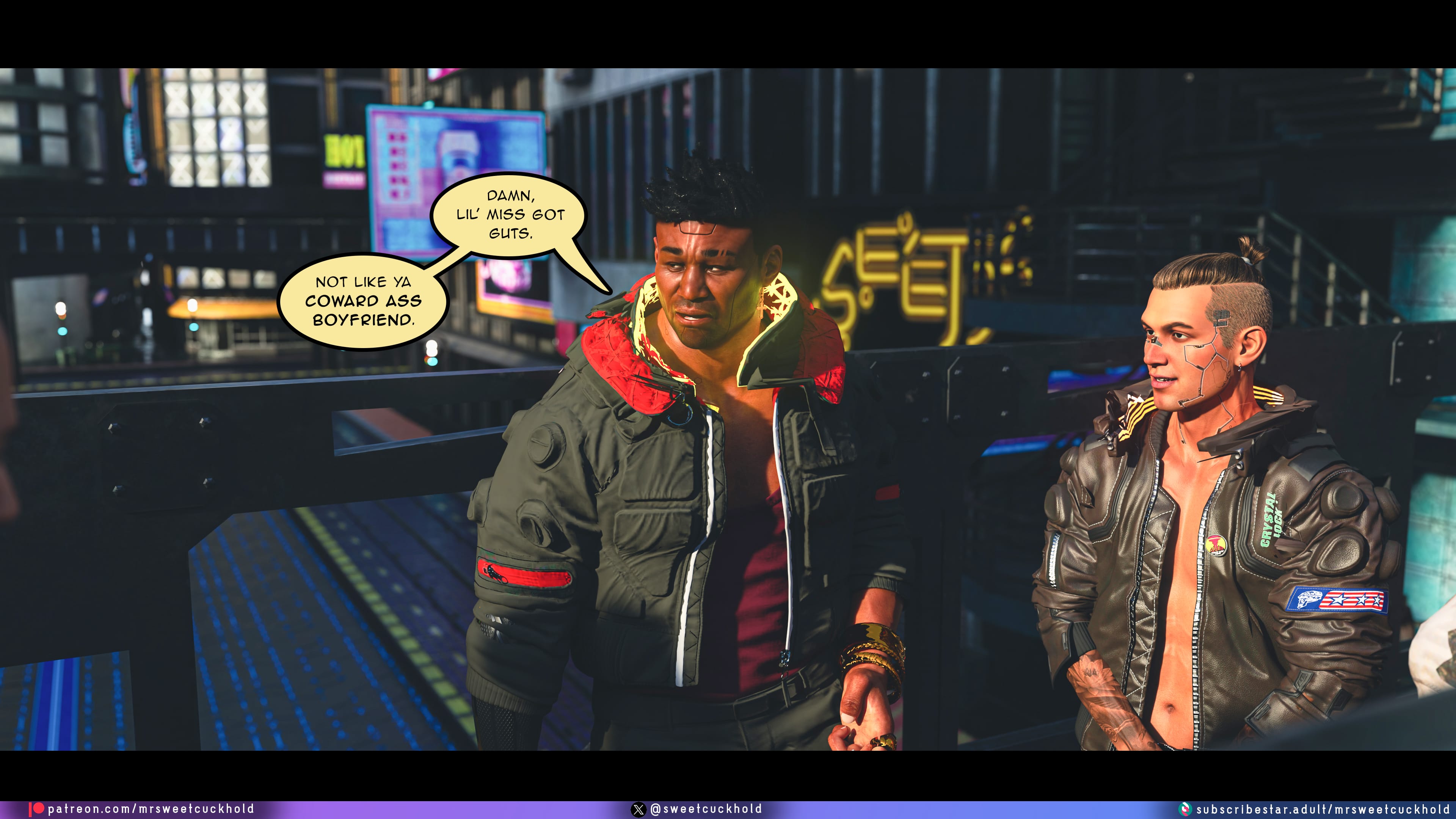 Street Corruption (Cyberpunk 2077) [Mr.SweetCuckhold] 2 . Street Corruption - Chapter 2 (Cyberpunk 2077) [Mr.SweetCuckhold] – page 44