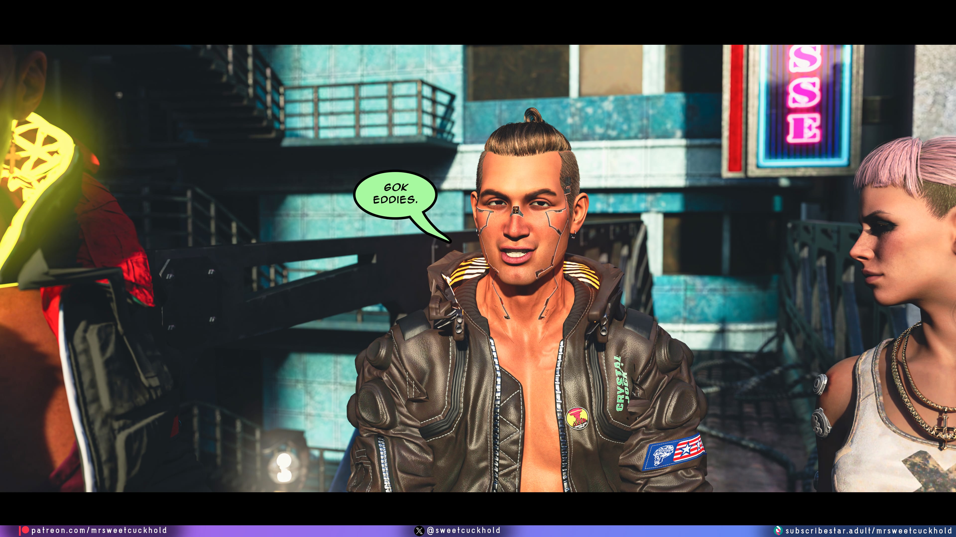 Street Corruption (Cyberpunk 2077) [Mr.SweetCuckhold] 2 . Street Corruption - Chapter 2 (Cyberpunk 2077) [Mr.SweetCuckhold] – page 47