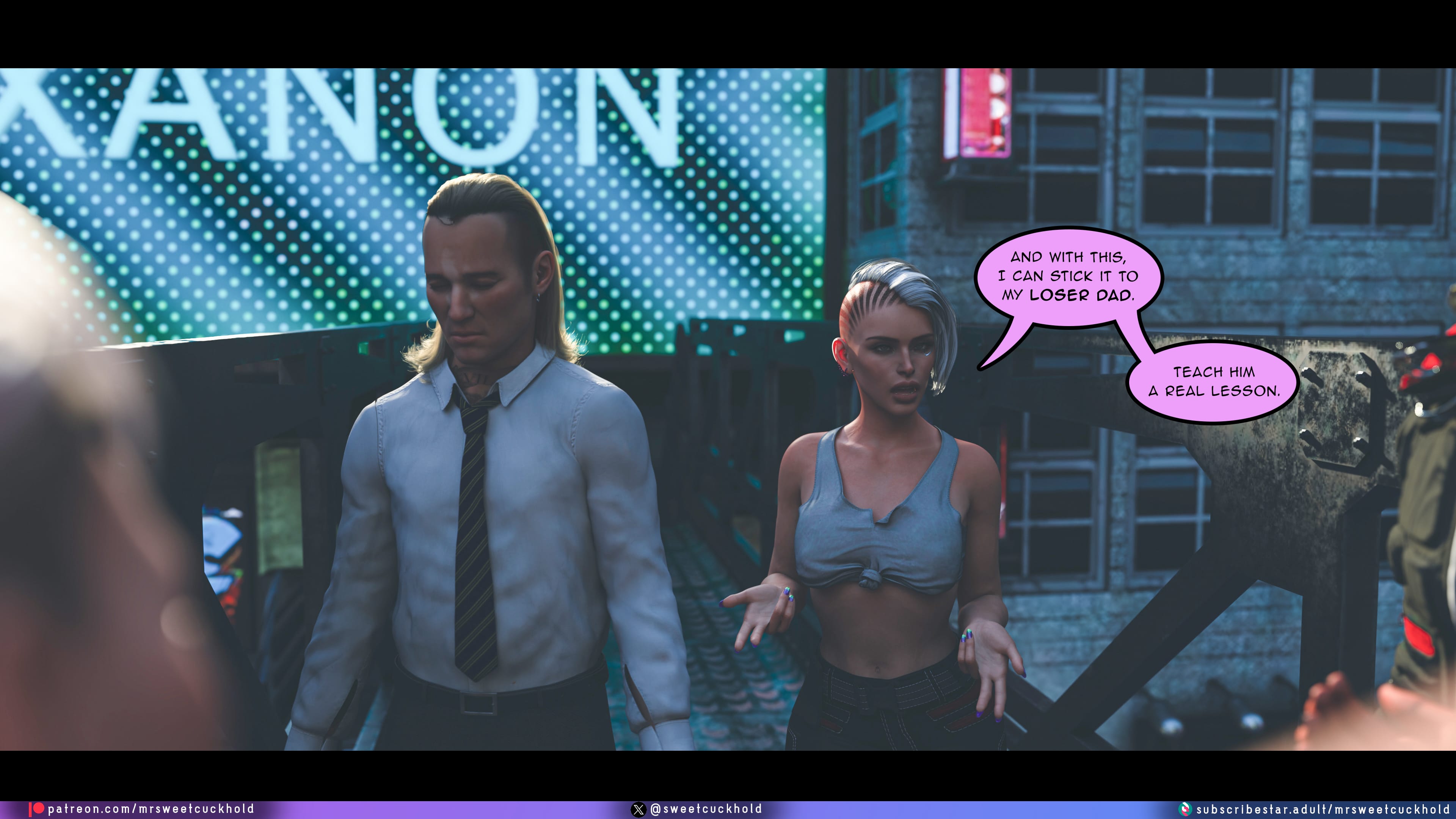 Street Corruption (Cyberpunk 2077) [Mr.SweetCuckhold] 2 . Street Corruption - Chapter 2 (Cyberpunk 2077) [Mr.SweetCuckhold] – page 52