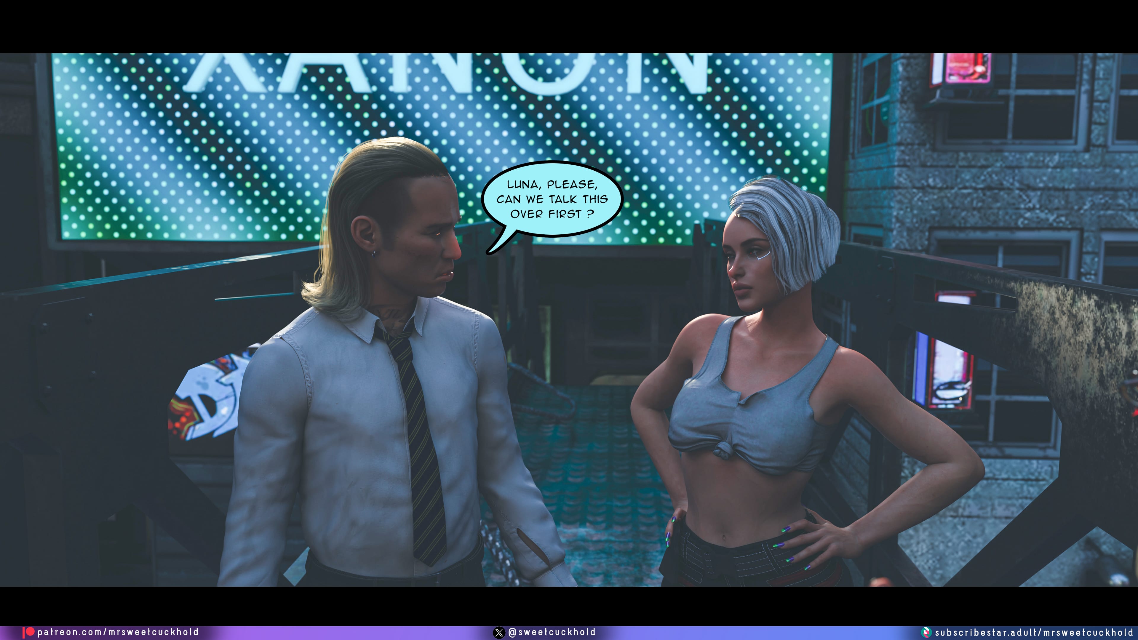 Street Corruption (Cyberpunk 2077) [Mr.SweetCuckhold] 2 . Street Corruption - Chapter 2 (Cyberpunk 2077) [Mr.SweetCuckhold] – page 55