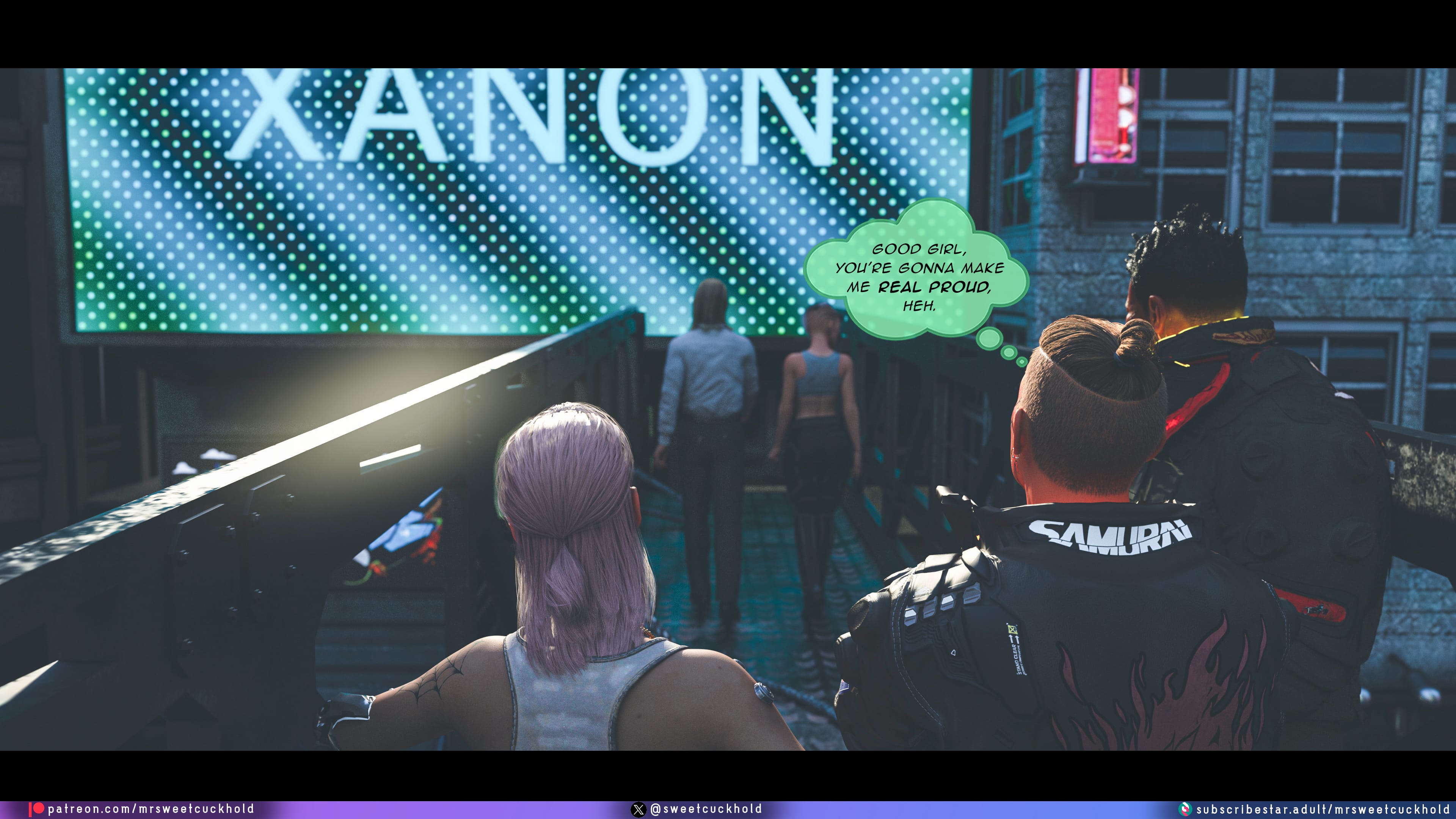 Street Corruption (Cyberpunk 2077) [Mr.SweetCuckhold] 2 . Street Corruption - Chapter 2 (Cyberpunk 2077) [Mr.SweetCuckhold] – page 60