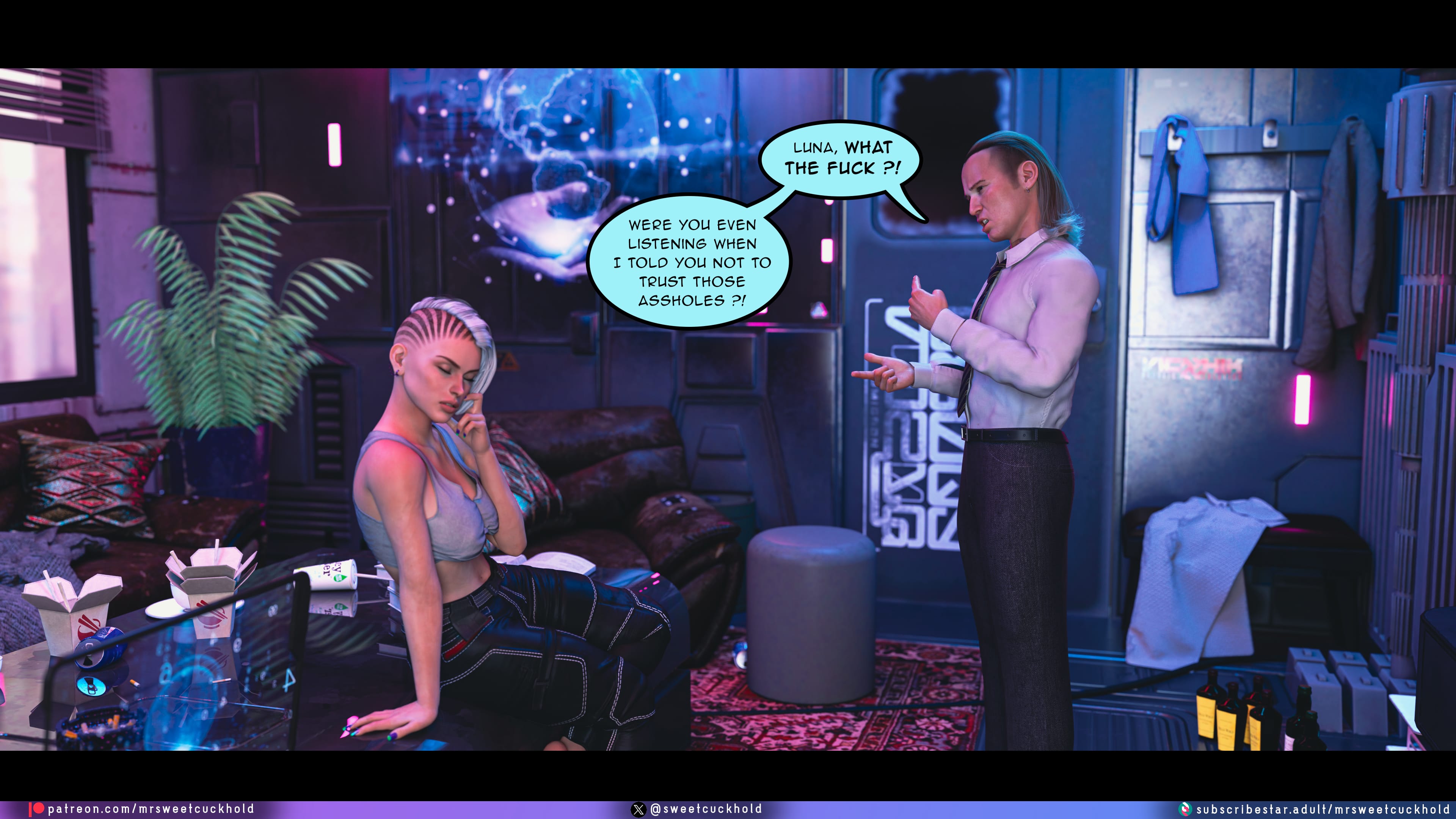 Street Corruption (Cyberpunk 2077) [Mr.SweetCuckhold] 2 . Street Corruption - Chapter 2 (Cyberpunk 2077) [Mr.SweetCuckhold] – page 63